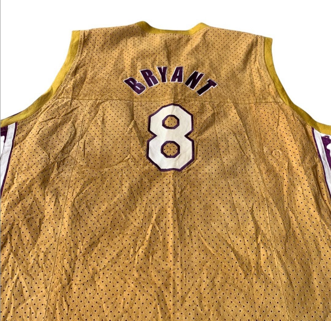 Champion × Jeff Hamilton × NBA RARE KOBE BRYANT🔥 8 Lakers Champion Suede Leather Jersey Size US XXL / EU 58 / 5 - 3 Thumbnail