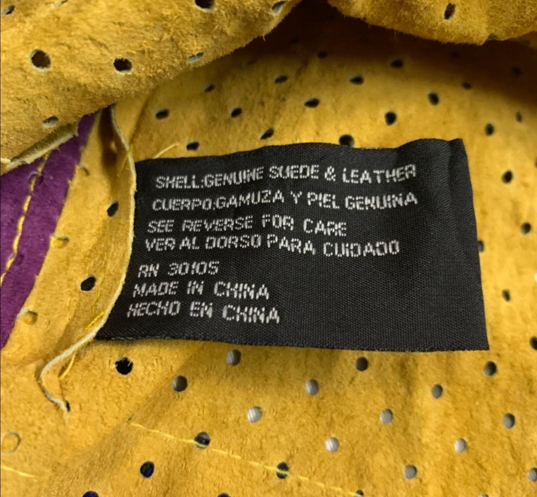 Champion × Jeff Hamilton × NBA RARE KOBE BRYANT🔥 8 Lakers Champion Suede Leather Jersey Size US XXL / EU 58 / 5 - 13 Thumbnail