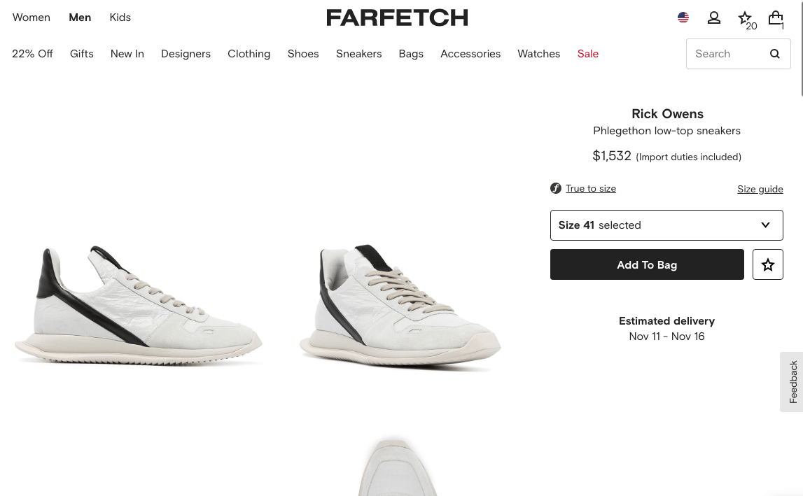 Rick Owens Phlegethon Maximal Runner low-top sneakers (RARE) Size US 7.5 / EU 40-41 - 12 Thumbnail