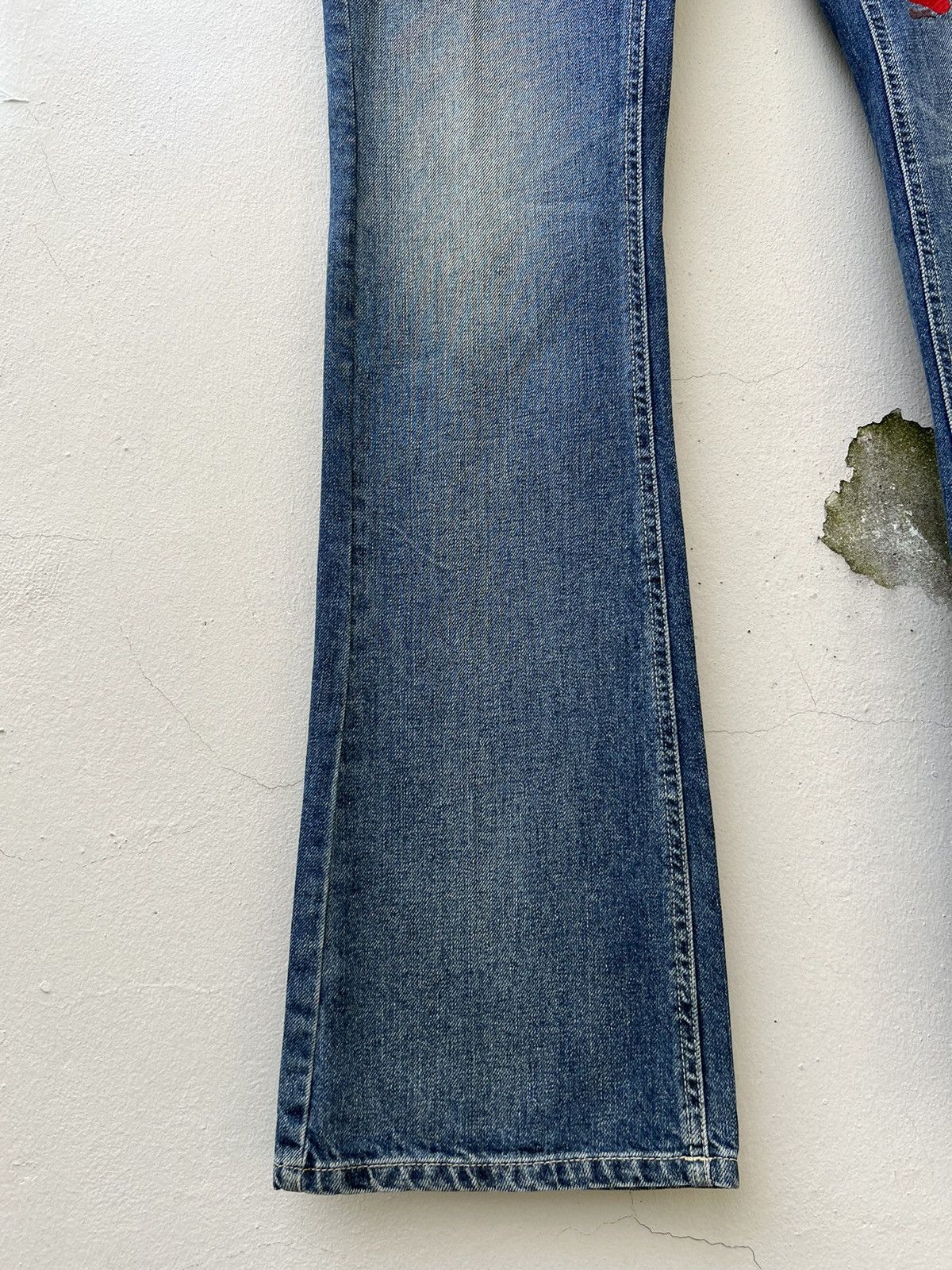 Vintage Vintage GILLI Italy Embroidery Denim Light Blue Flare Jeans Size US 29 - 6 Thumbnail