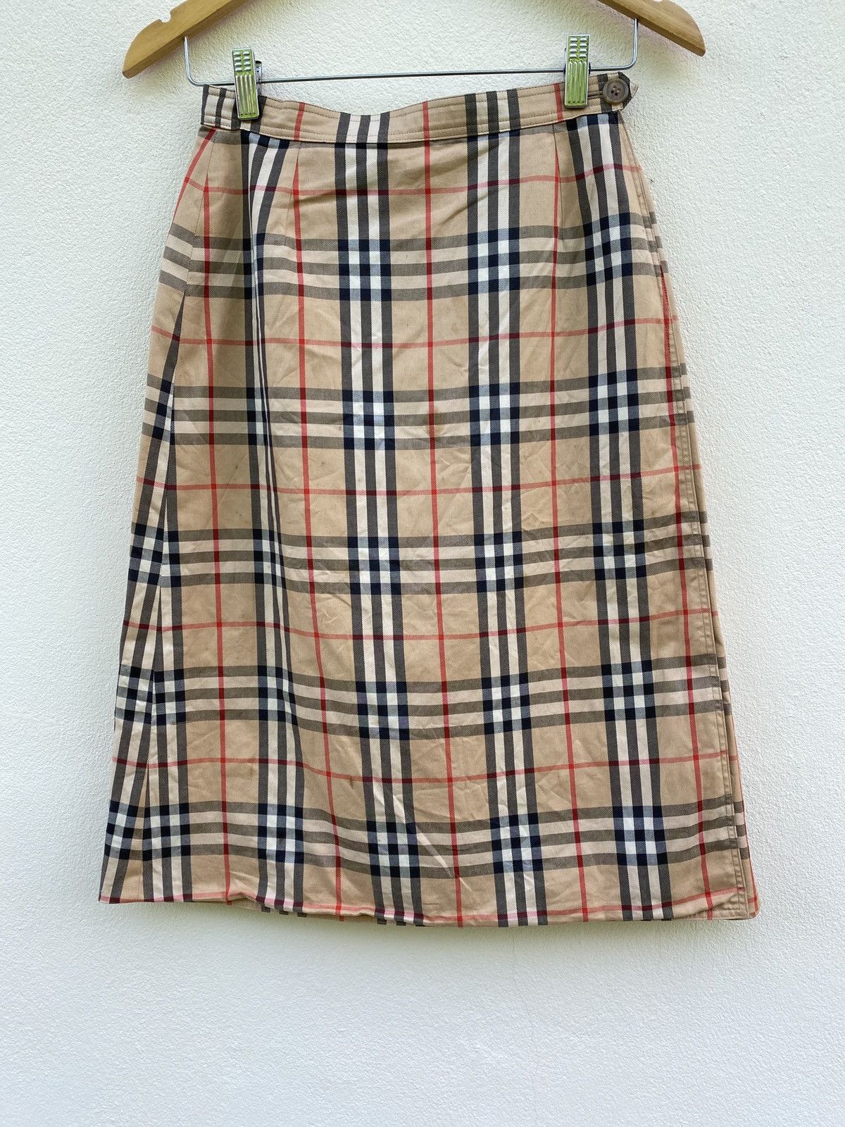 Burberry Prorsum Vintage Burberry nova check midi skirt Size 25" / US 0 / IT 36 - 4 Thumbnail
