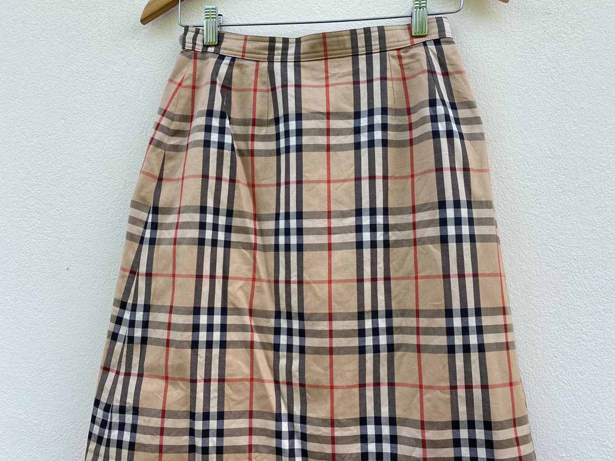 Burberry Prorsum Vintage Burberry nova check midi skirt Size 25" / US 0 / IT 36 - 3 Thumbnail