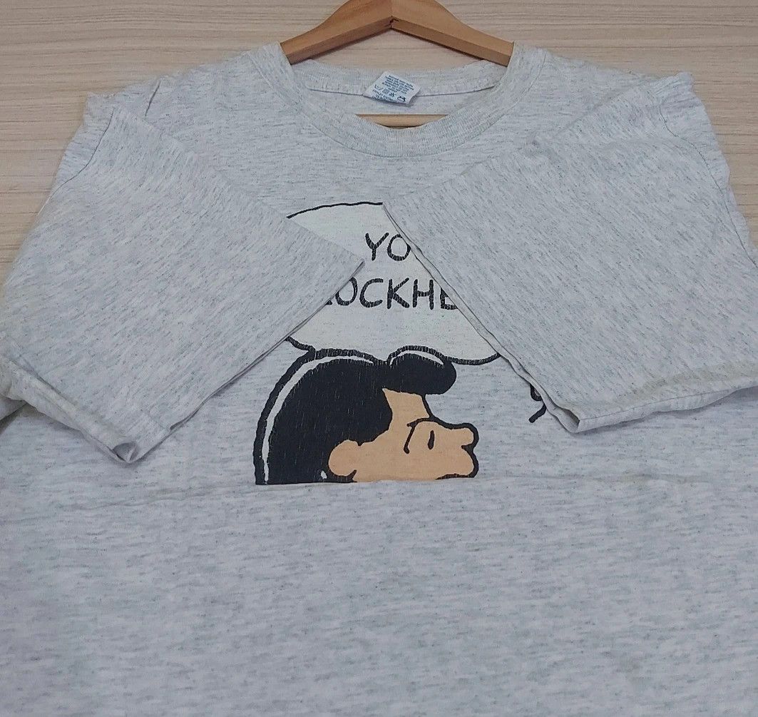Peanuts × Vintage Vintage Peanuts Lucy ' You Blockhead' Tshirt Size US L / EU 52-54 / 3 - 7 Thumbnail