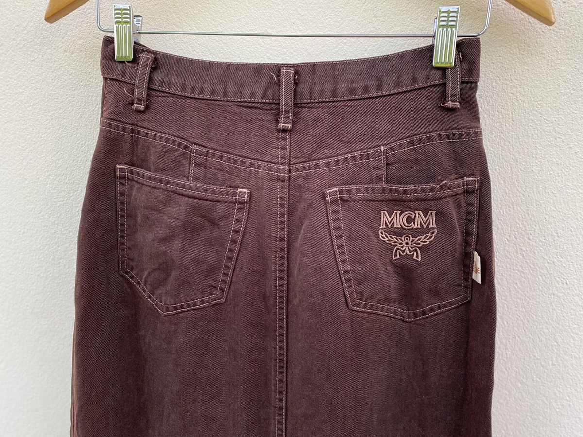 Designer Rare🔥Vintage MCM Embroided Logo Skirt Size 25" / US 0 / IT 36 - 4 Thumbnail