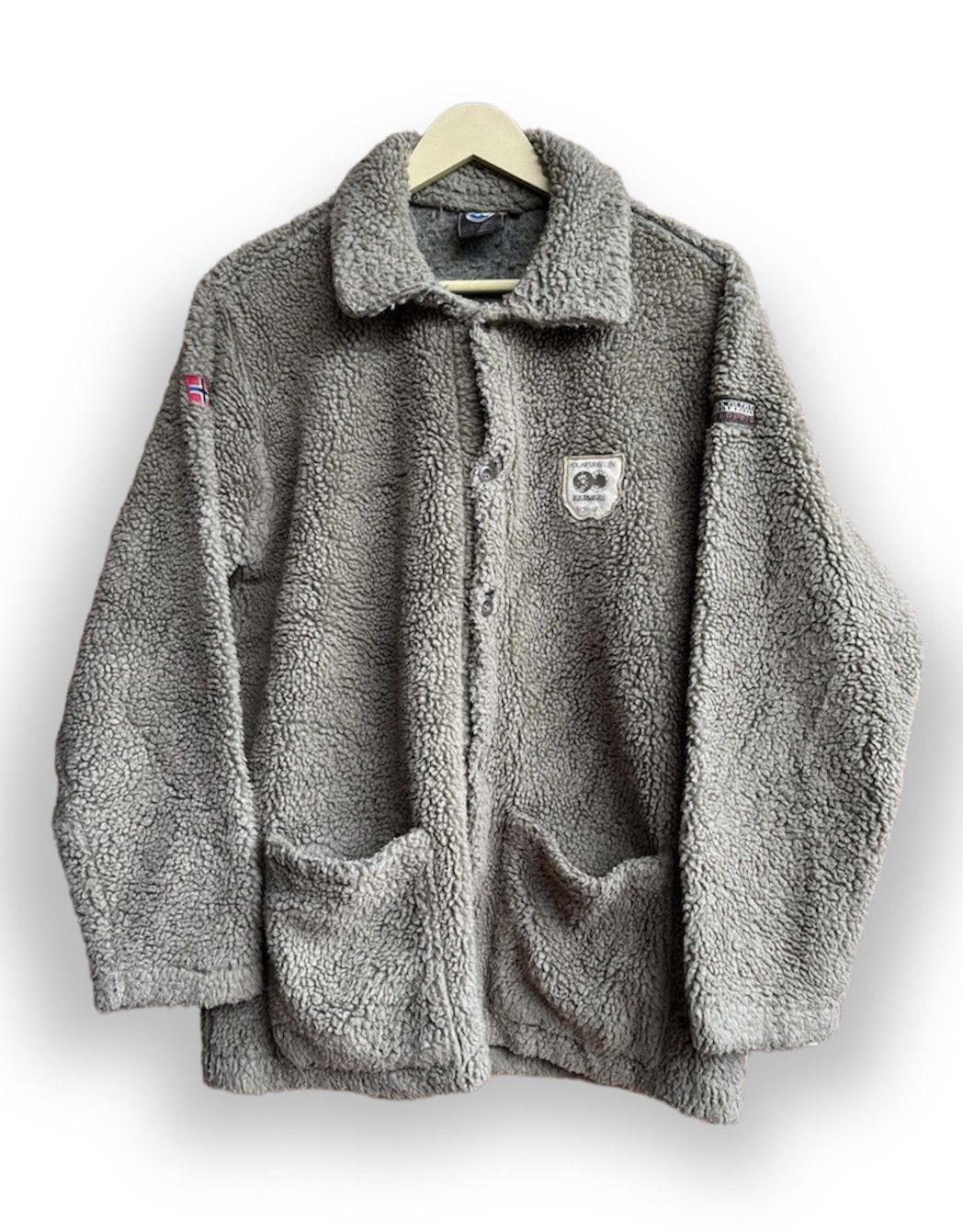 Napapijri Napapijri Fleece Sweater Buttons Up Made In Romania Size US M / EU 48-50 / 2 - 1 Thumbnail