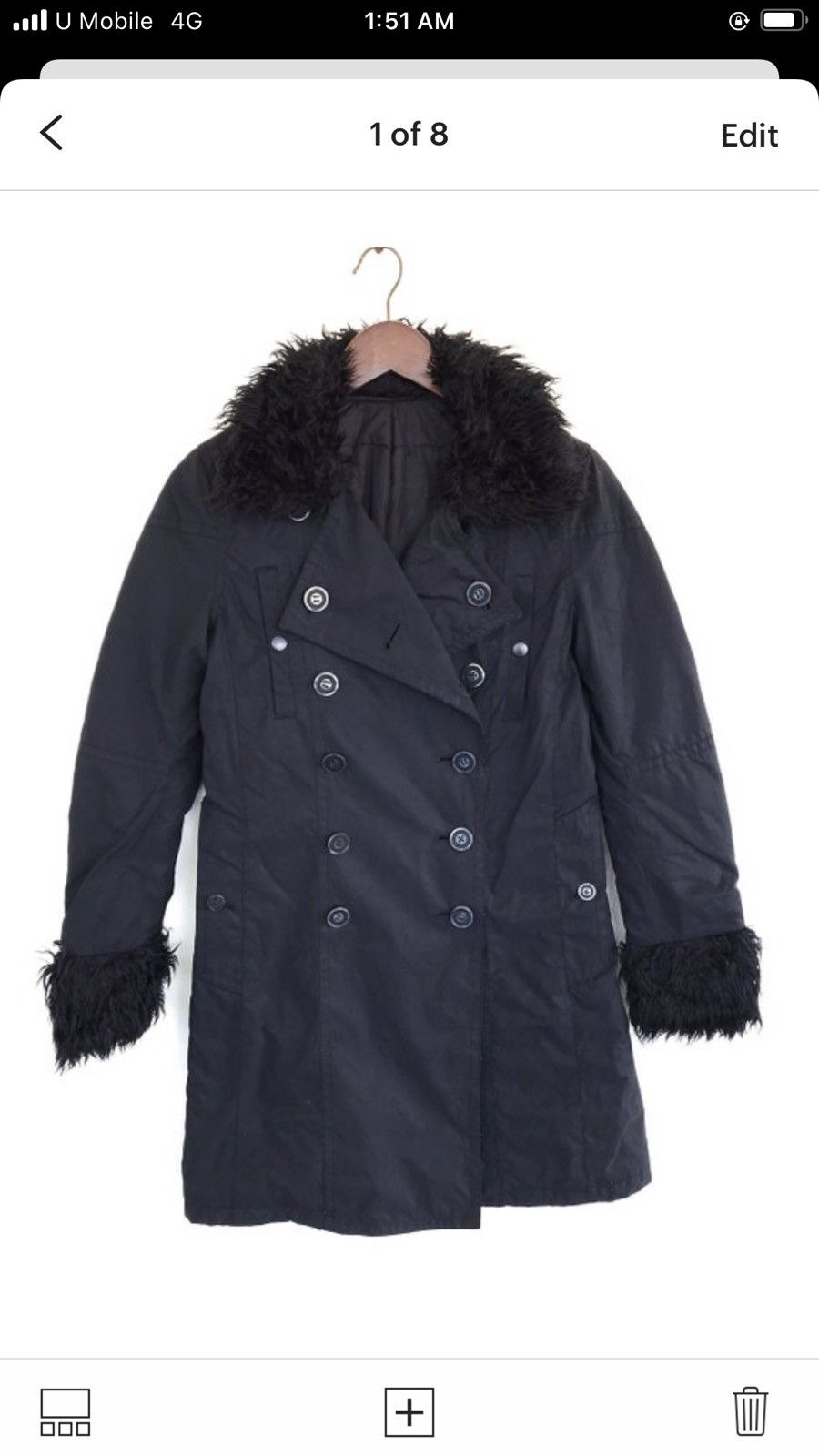 Hysteric Glamour Hysteric Glamour Women Faux Fur Long Jacket Size S / US 4 / IT 40 - 1 Thumbnail