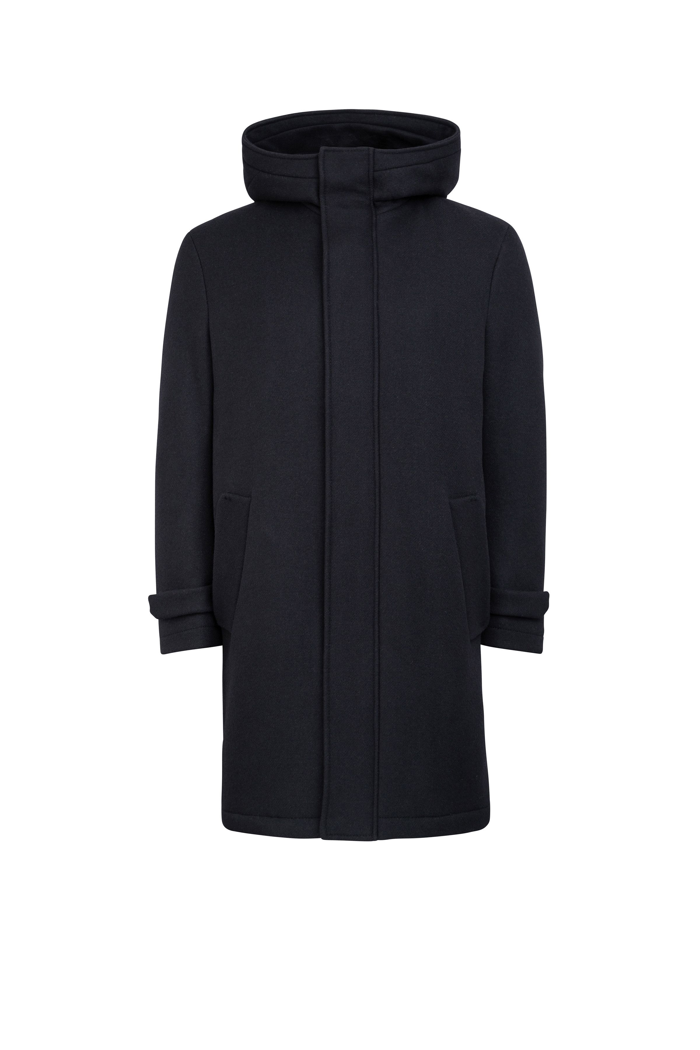 DRYKORN Drykorn SECSET_H Black Wool Parka Coat Size US M / EU 48-50 / 2 - 4 Thumbnail