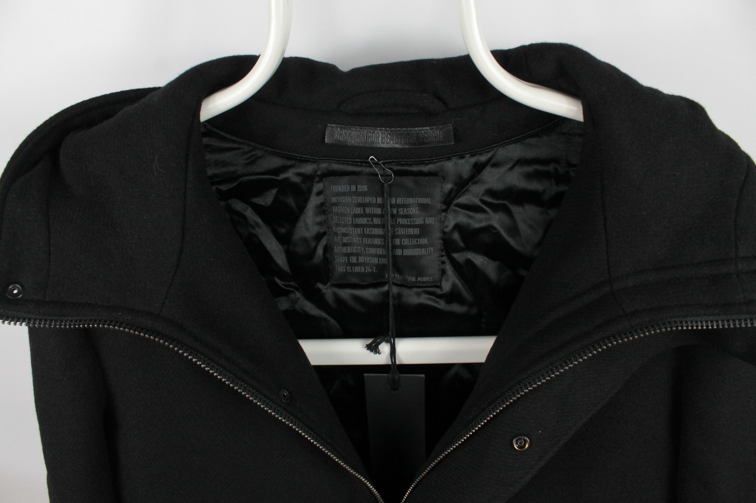 DRYKORN Drykorn SECSET_H Black Wool Parka Coat Size US M / EU 48-50 / 2 - 10 Thumbnail