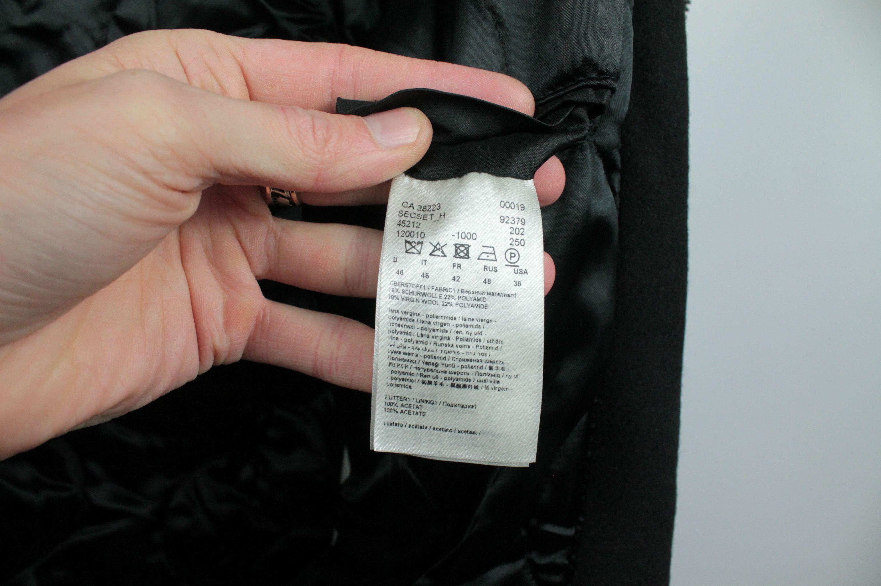 DRYKORN Drykorn SECSET_H Black Wool Parka Coat Size US M / EU 48-50 / 2 - 15 Thumbnail