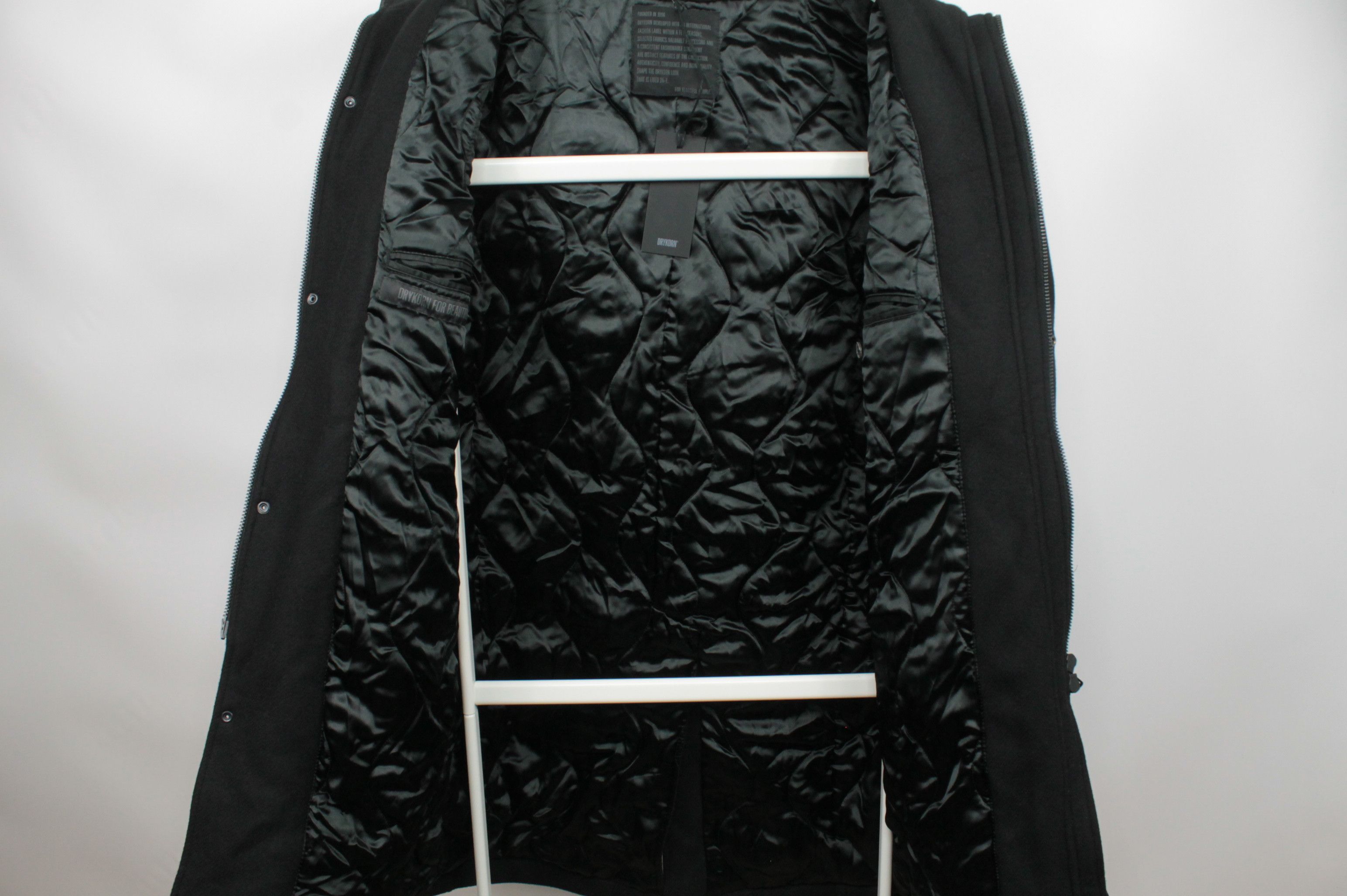 DRYKORN Drykorn SECSET_H Black Wool Parka Coat Size US M / EU 48-50 / 2 - 13 Thumbnail