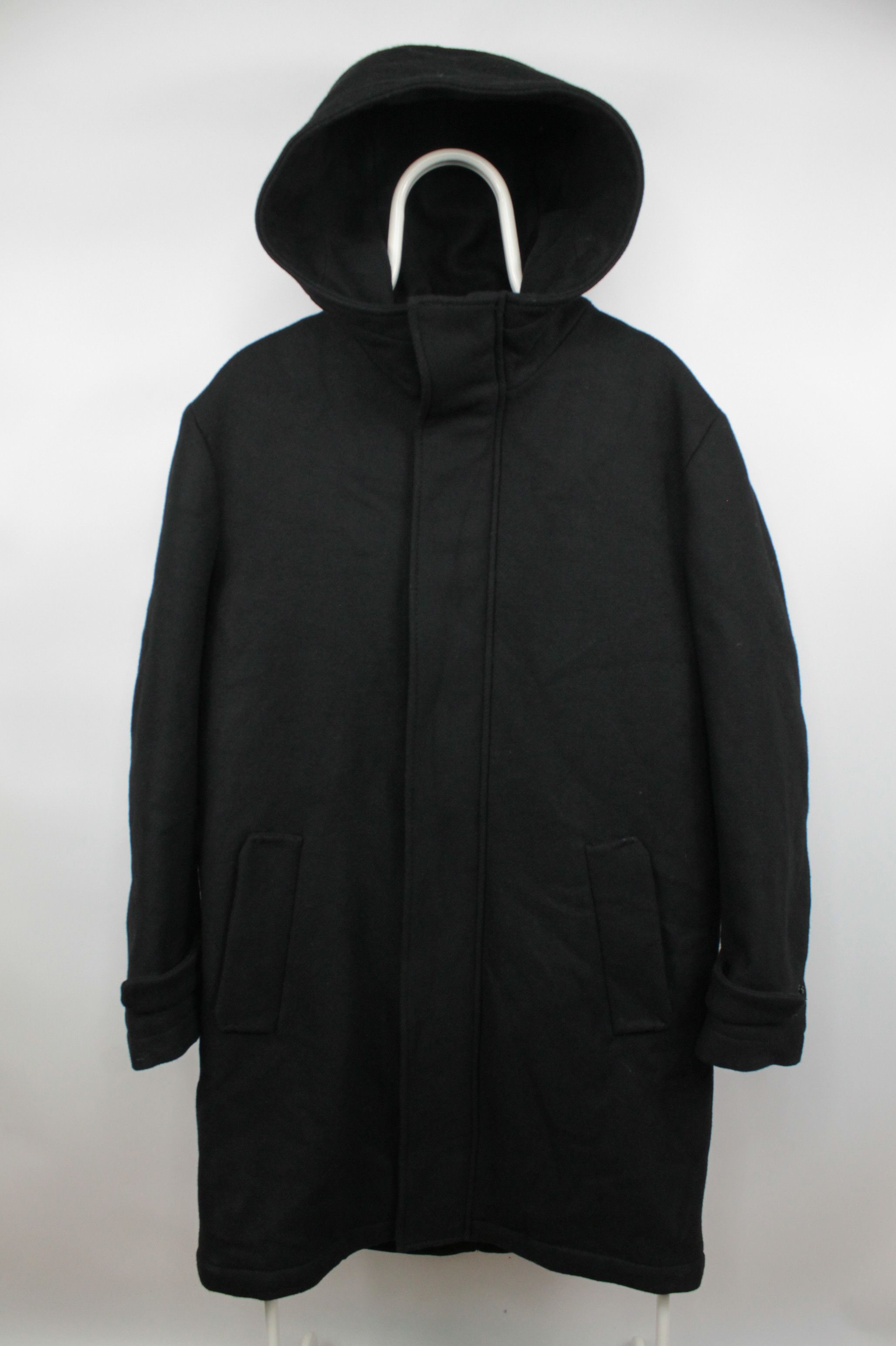 DRYKORN Drykorn SECSET_H Black Wool Parka Coat Size US M / EU 48-50 / 2 - 6 Thumbnail