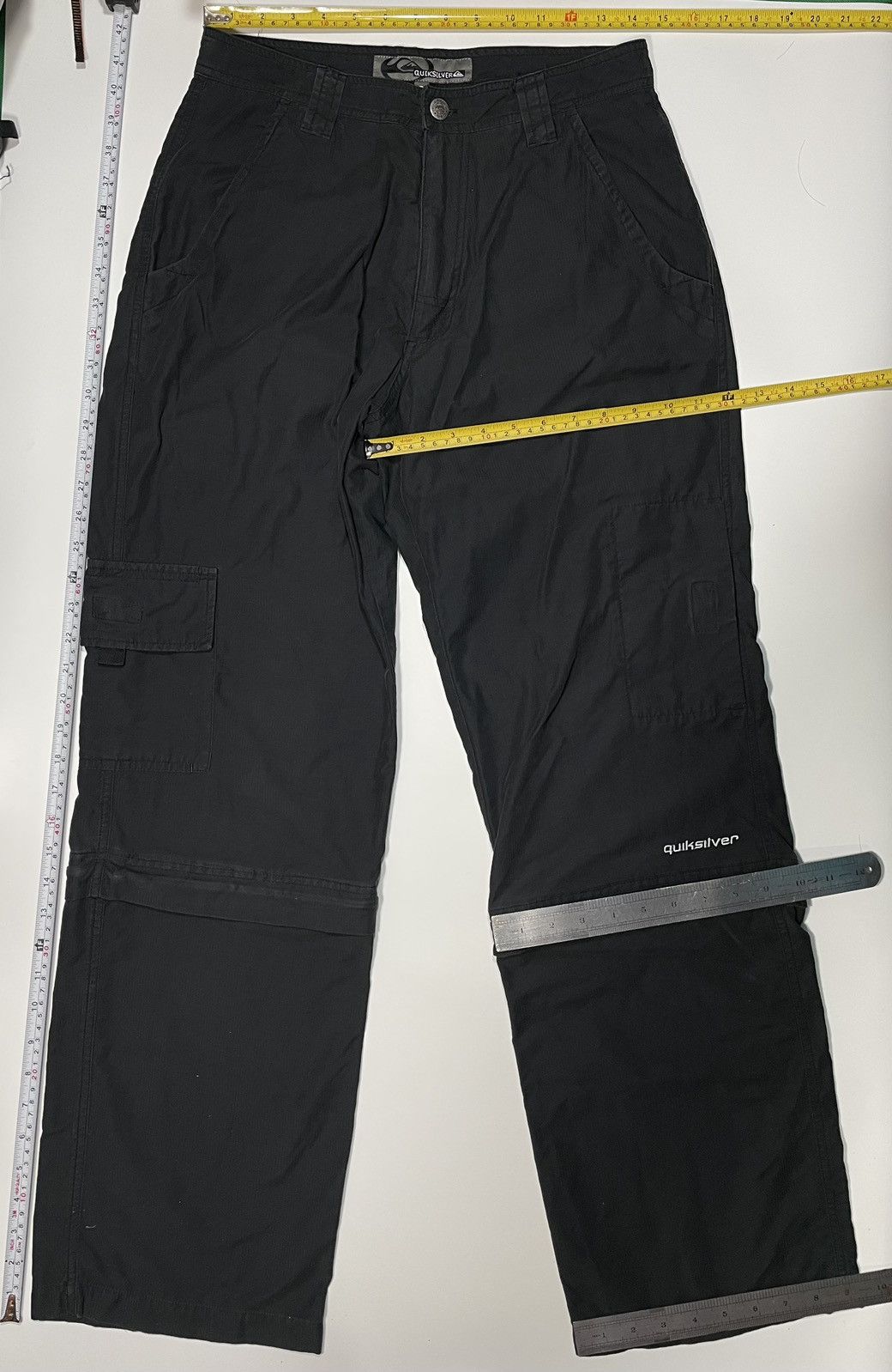 Quicksilver Vintage Quiksilver Multi pocket wide cargo baggy Size US 29 - 13 Thumbnail