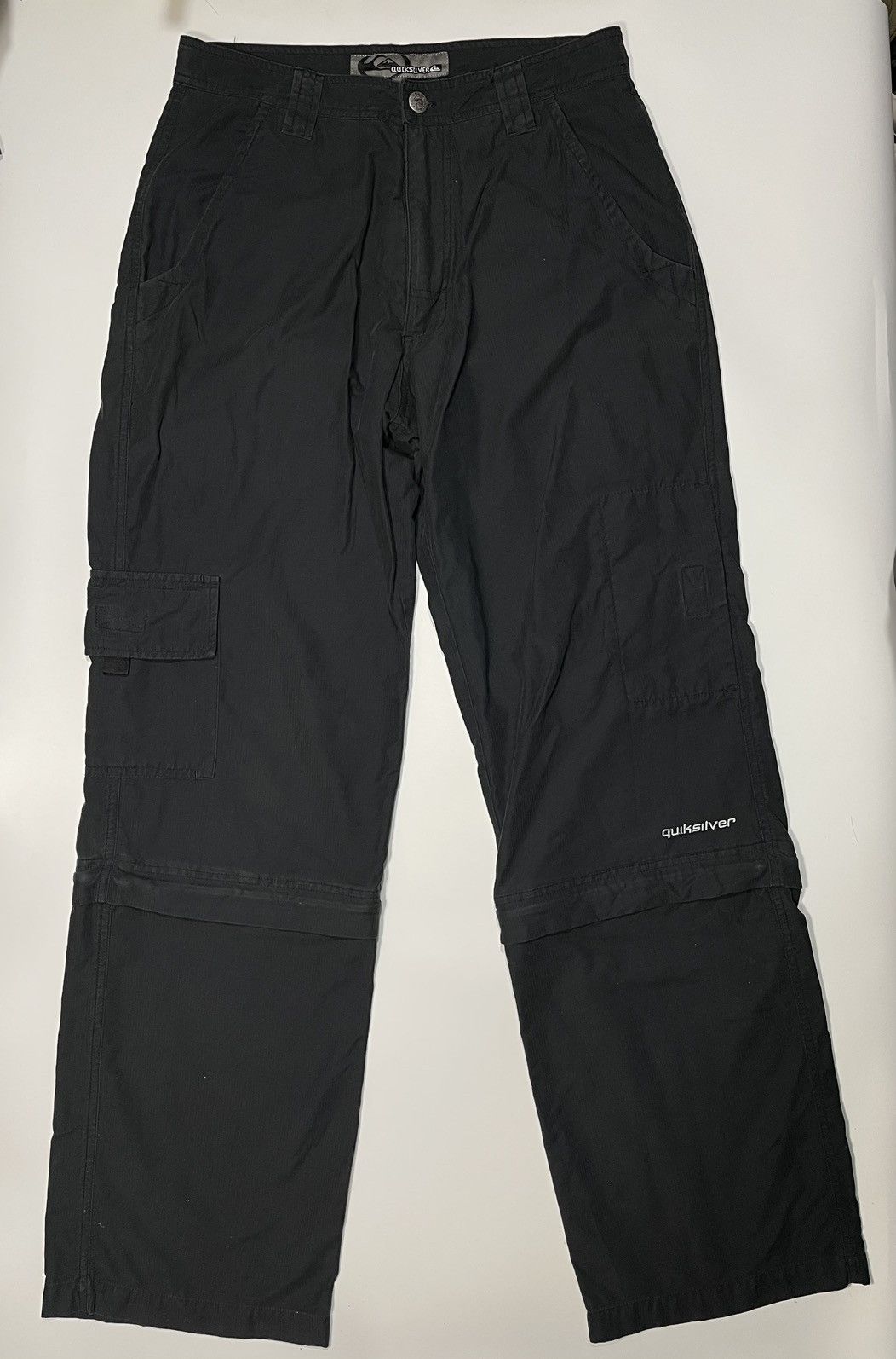 Quicksilver Vintage Quiksilver Multi pocket wide cargo baggy Size US 29 - 2 Thumbnail