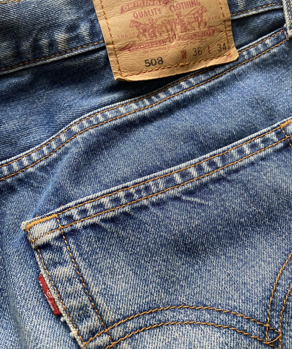 Levi's Vintage Clothing Vintage Distressed Levis 508 blue jeans Size US 36 / EU 52 - 13 Thumbnail