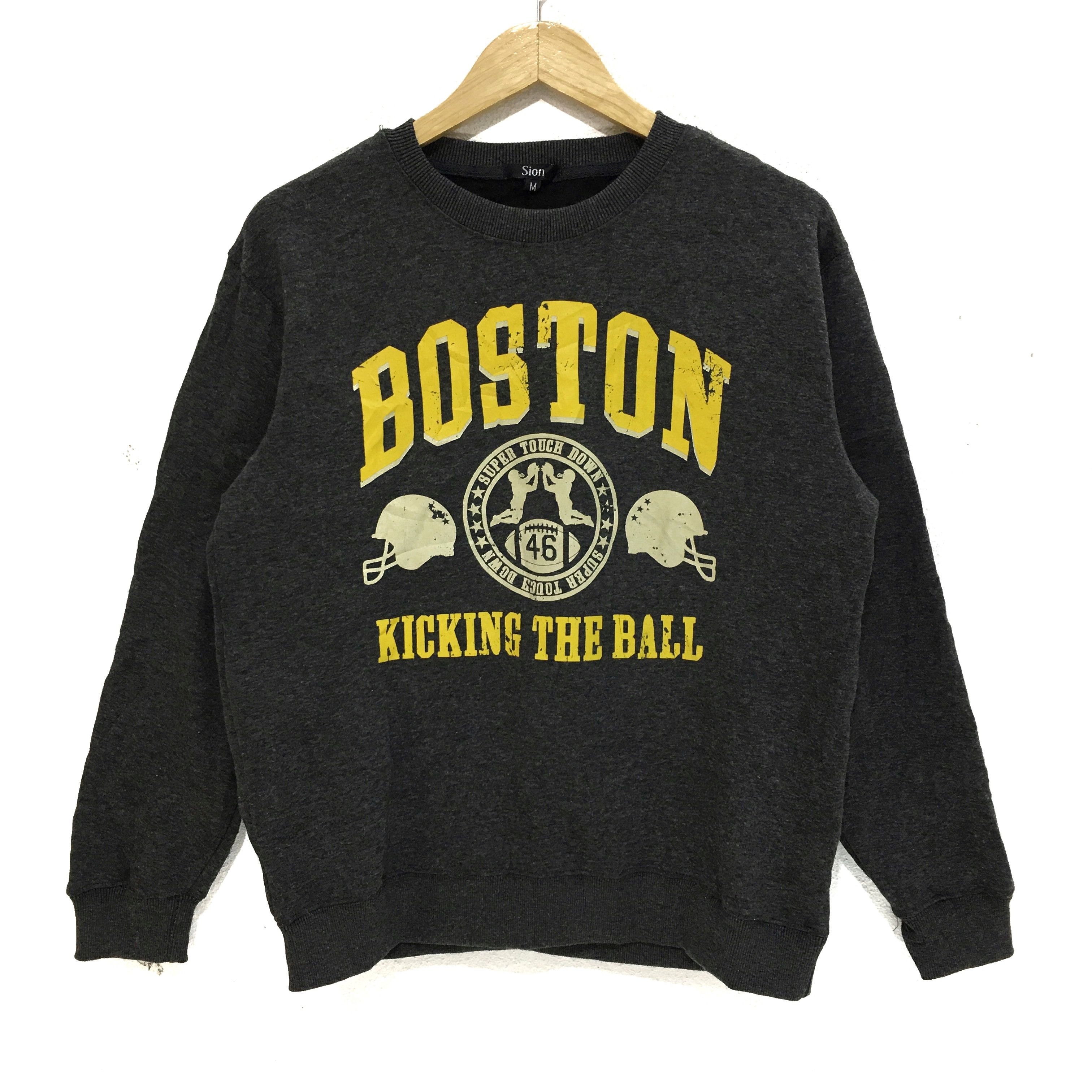 Vtg SION BOSTON RUGBY Sweatshirt NFL Football Sweater