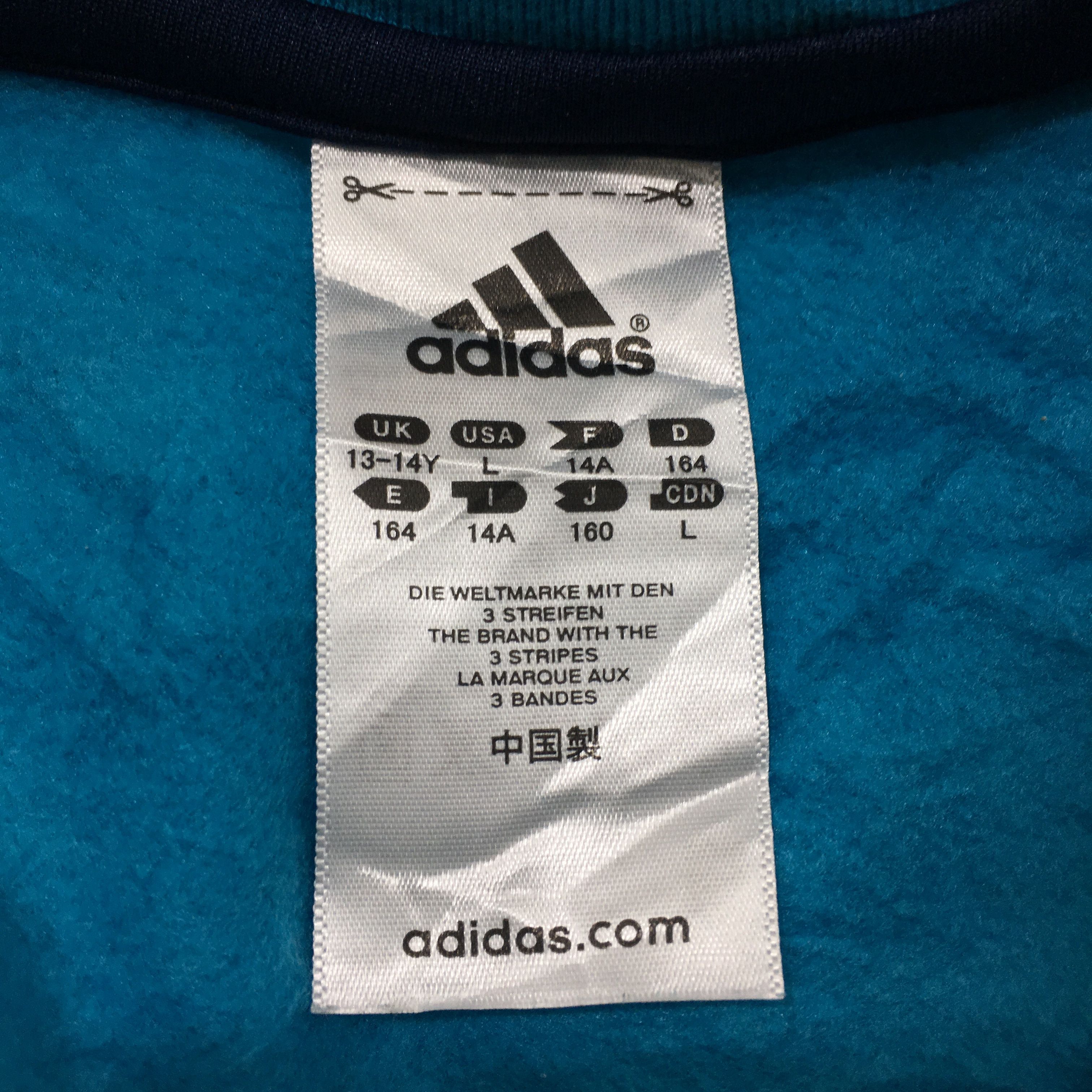 Adidas Vintage ADIDAS Big Logo 3 Stripes Sweatshirt Sweater Jumper Size L / US 10 / IT 46 - 8 Thumbnail