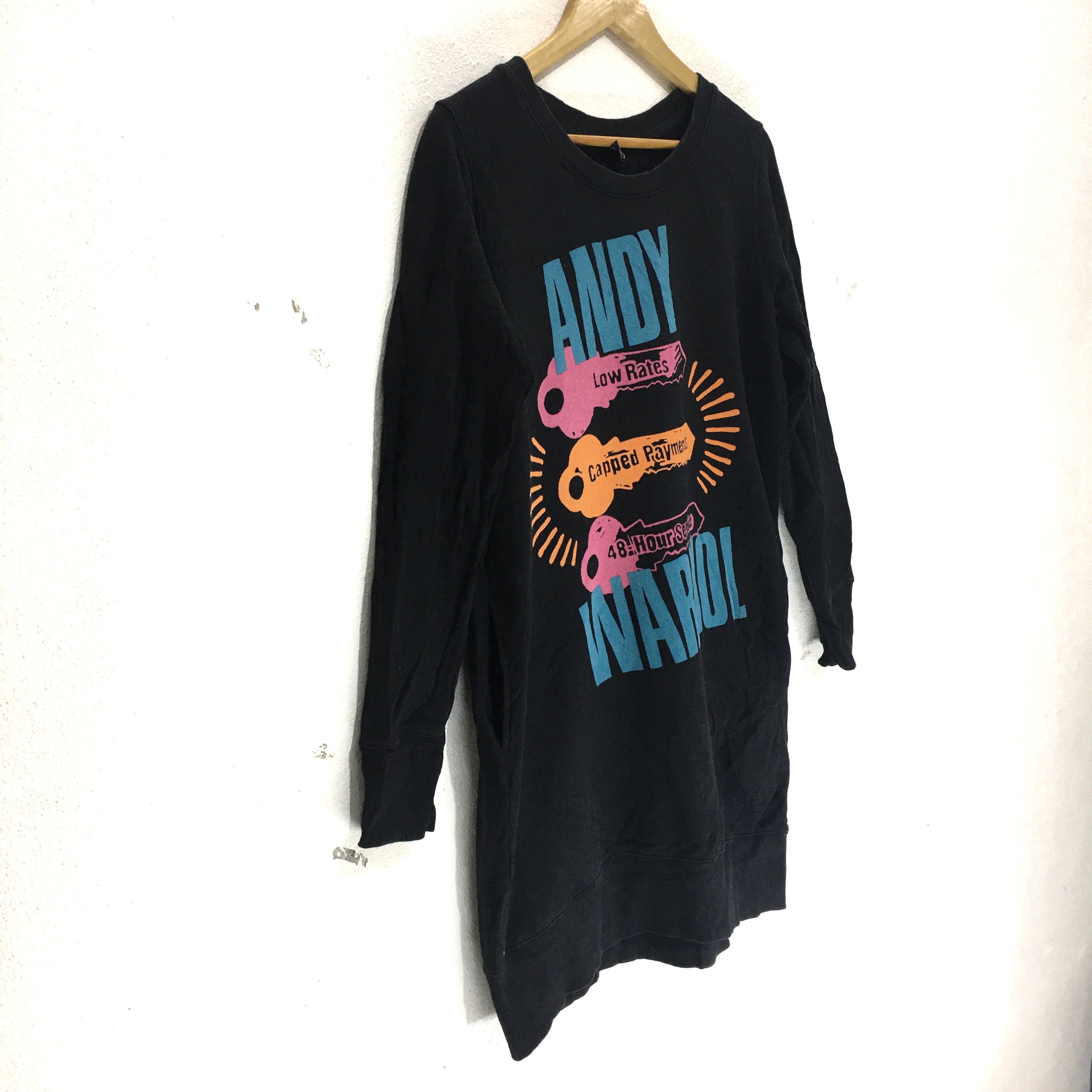 Andy Warhol Vtg ANDY WARHOL Pop Art Sweatshirt Blouse Haring Sweater Size L / US 10 / IT 46 - 4 Thumbnail