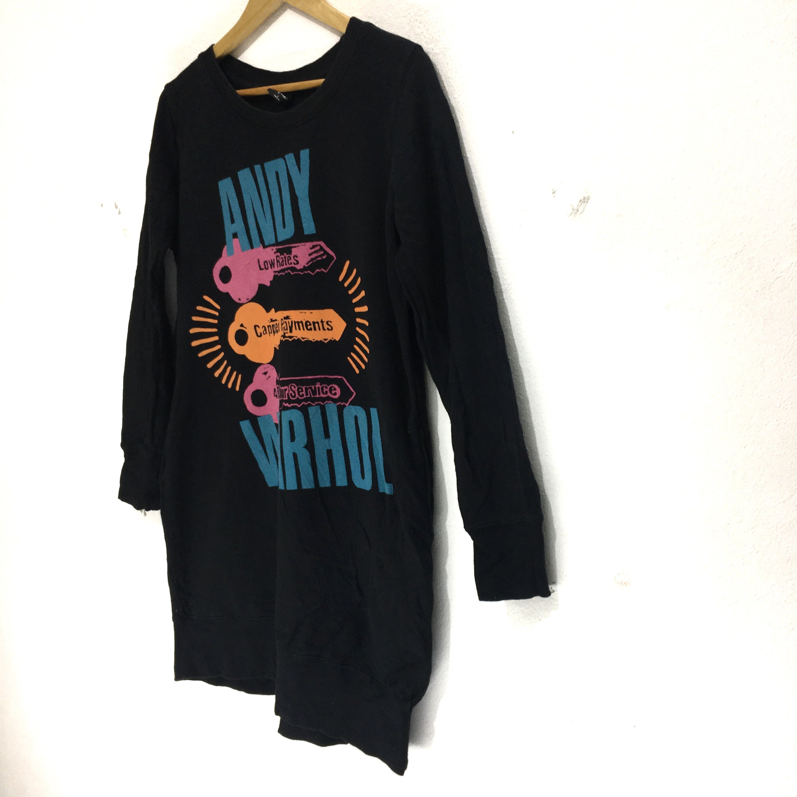 Andy Warhol Vtg ANDY WARHOL Pop Art Sweatshirt Blouse Haring Sweater Size L / US 10 / IT 46 - 5 Thumbnail