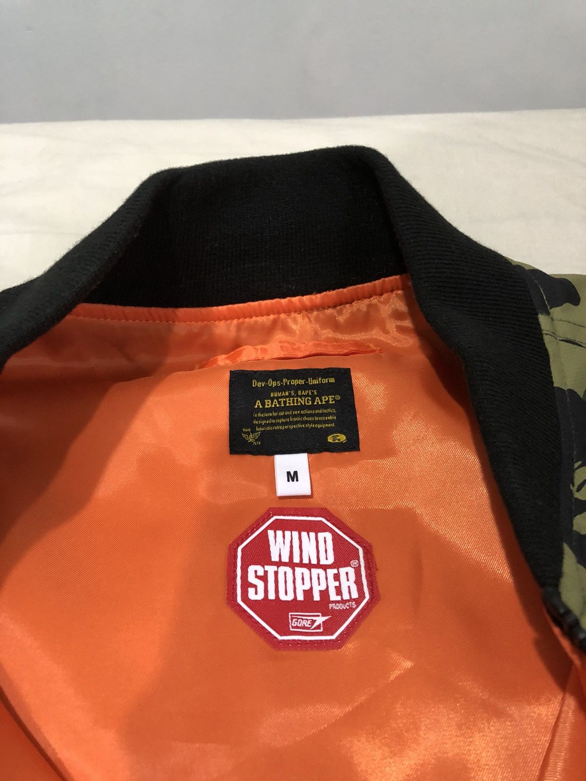 Bape New A Bathing Ape Wind Stopper Varsity Jacket Medium Size US M / EU 48-50 / 2 - 3 Thumbnail