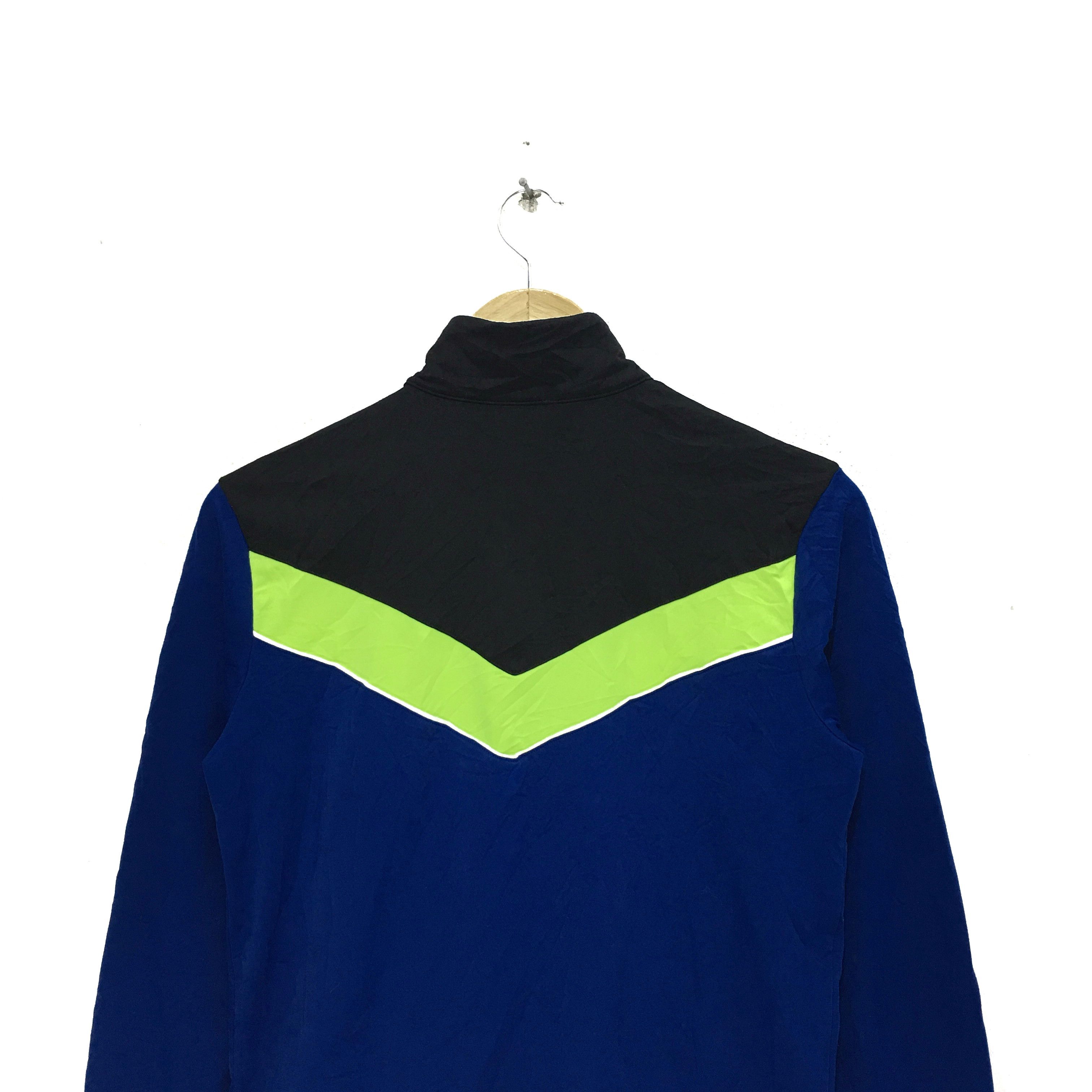 Nike Vtg NIKE Sportswear Striped Zip Sweater Sweatshirt Swoosh Size L / US 10 / IT 46 - 7 Thumbnail