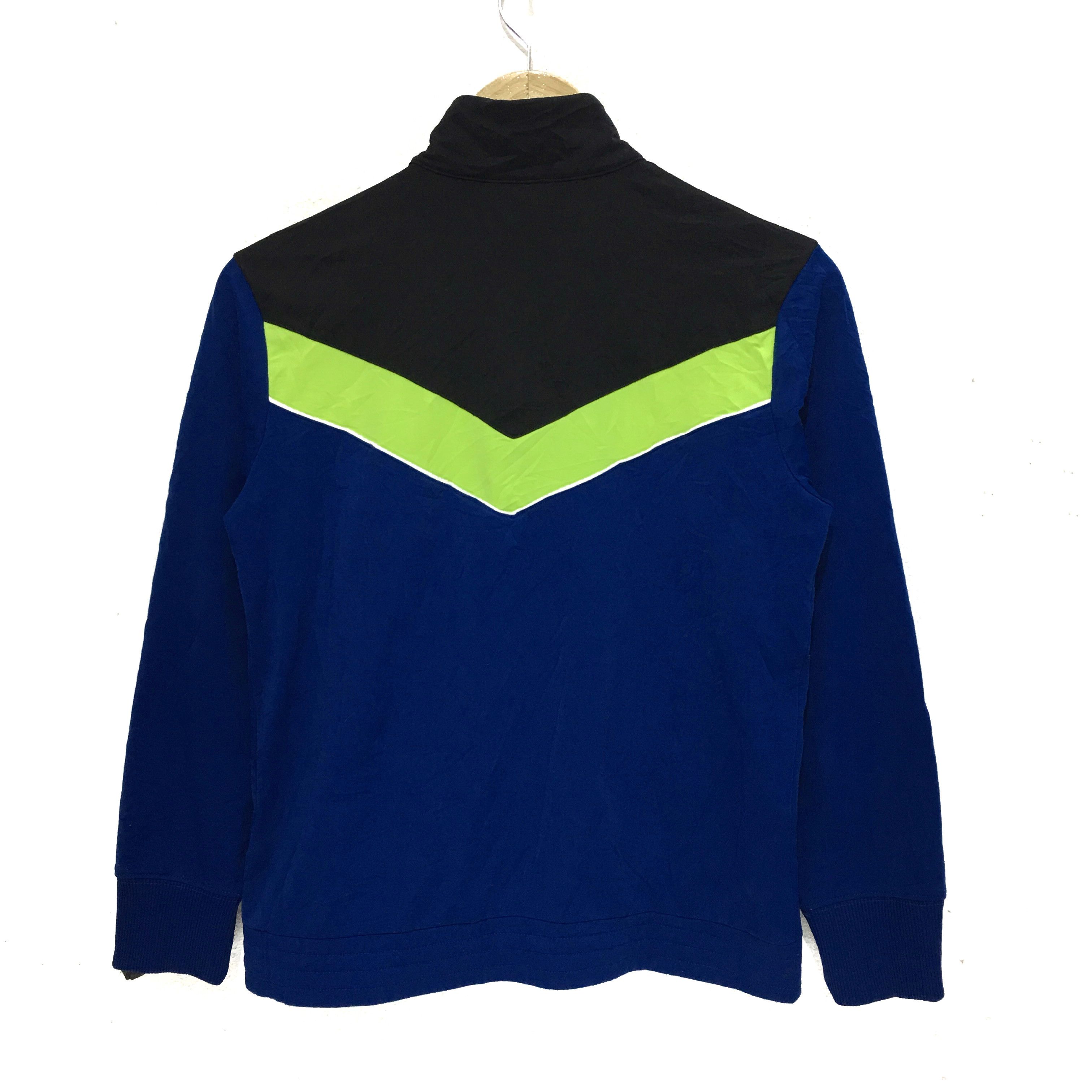 Nike Vtg NIKE Sportswear Striped Zip Sweater Sweatshirt Swoosh Size L / US 10 / IT 46 - 6 Thumbnail