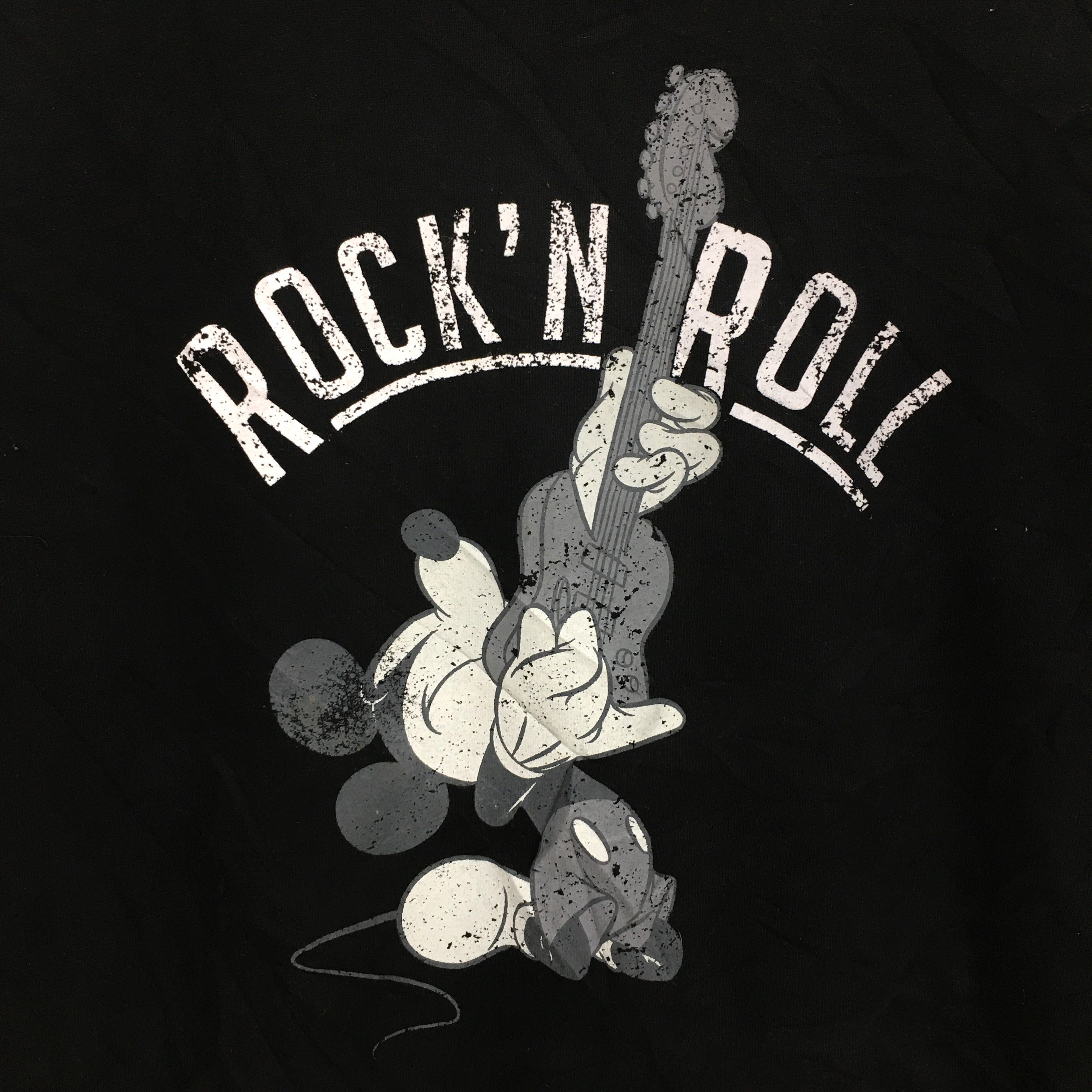 Disney × Mickey Mouse Vtg MICKEY MOUSE Rock Roll Sweatshirt Disney Cartoon Size M / US 6-8 / IT 42-44 - 5 Thumbnail