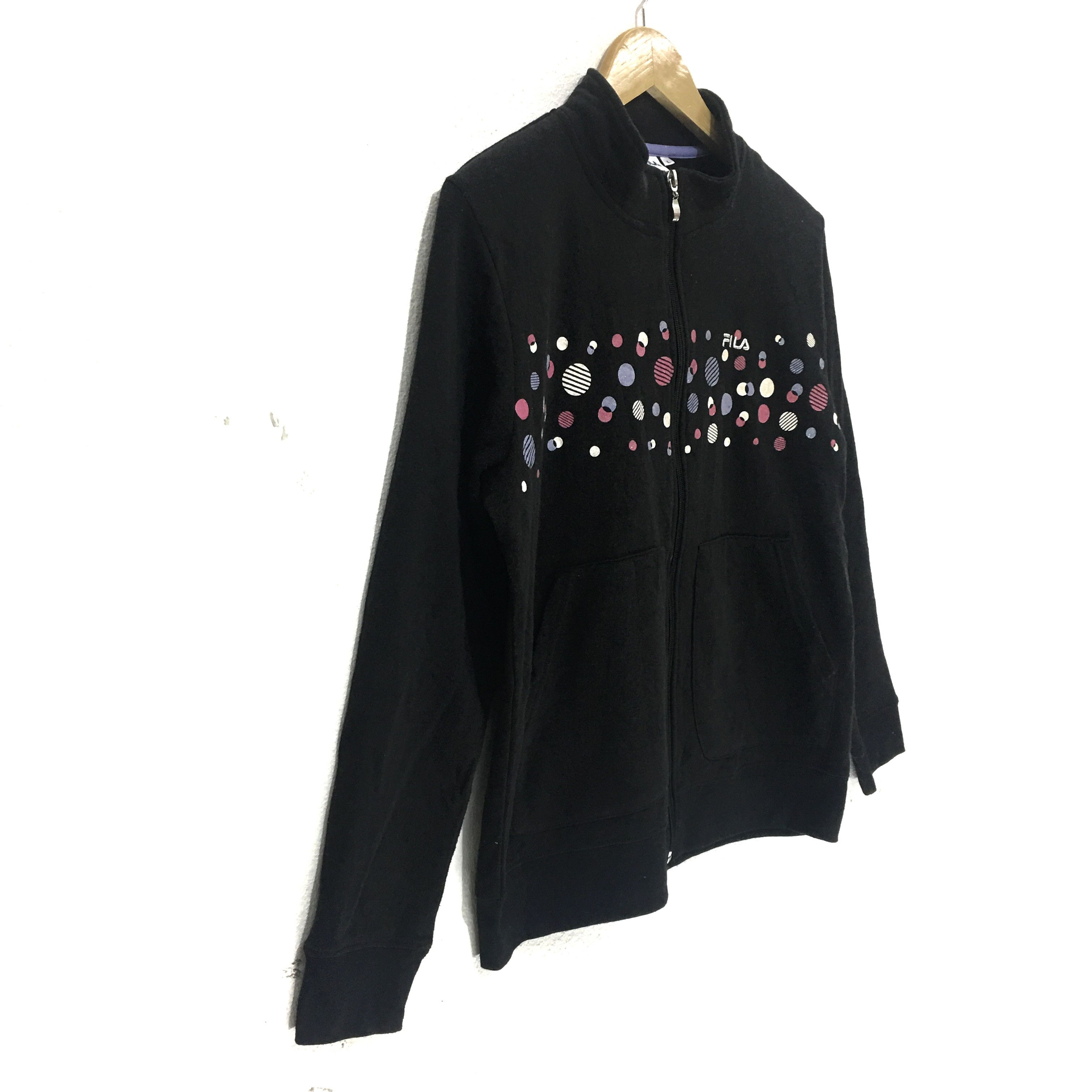 Fila Vintage FILA Italia Running Gym Sweatshirt Black Sweater Size L / US 10 / IT 46 - 4 Thumbnail