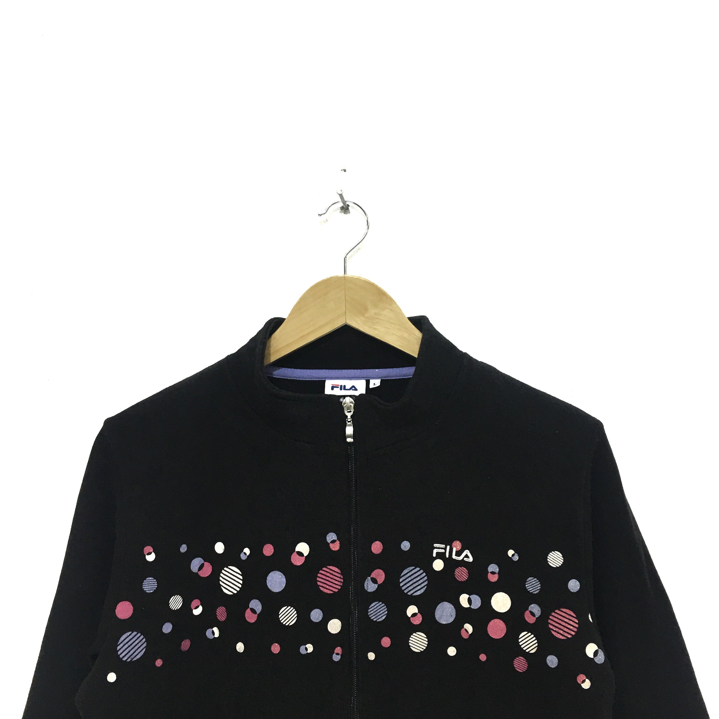 Fila Vintage FILA Italia Running Gym Sweatshirt Black Sweater Size L / US 10 / IT 46 - 2 Thumbnail