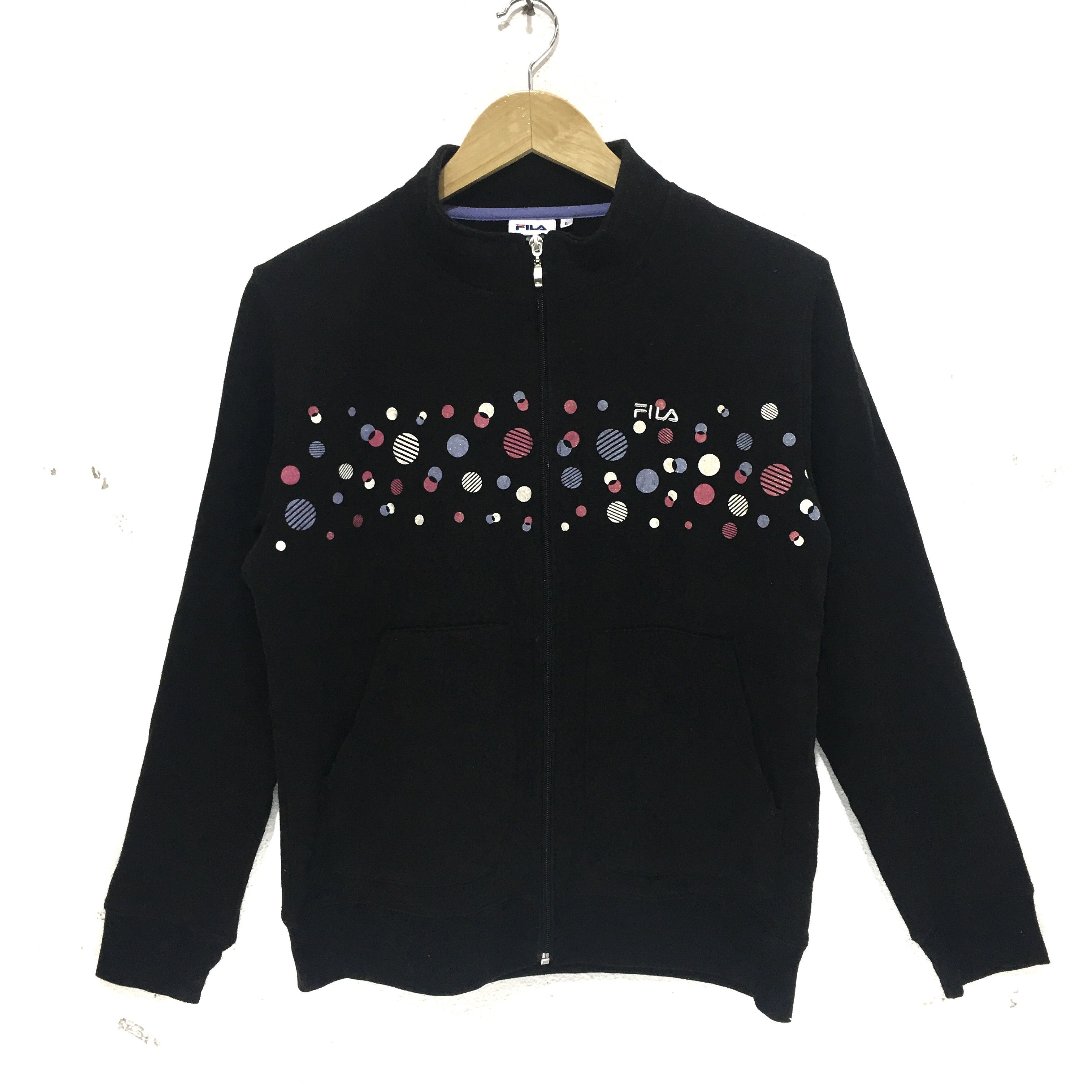 Fila Vintage FILA Italia Running Gym Sweatshirt Black Sweater Size L / US 10 / IT 46 - 1 Thumbnail