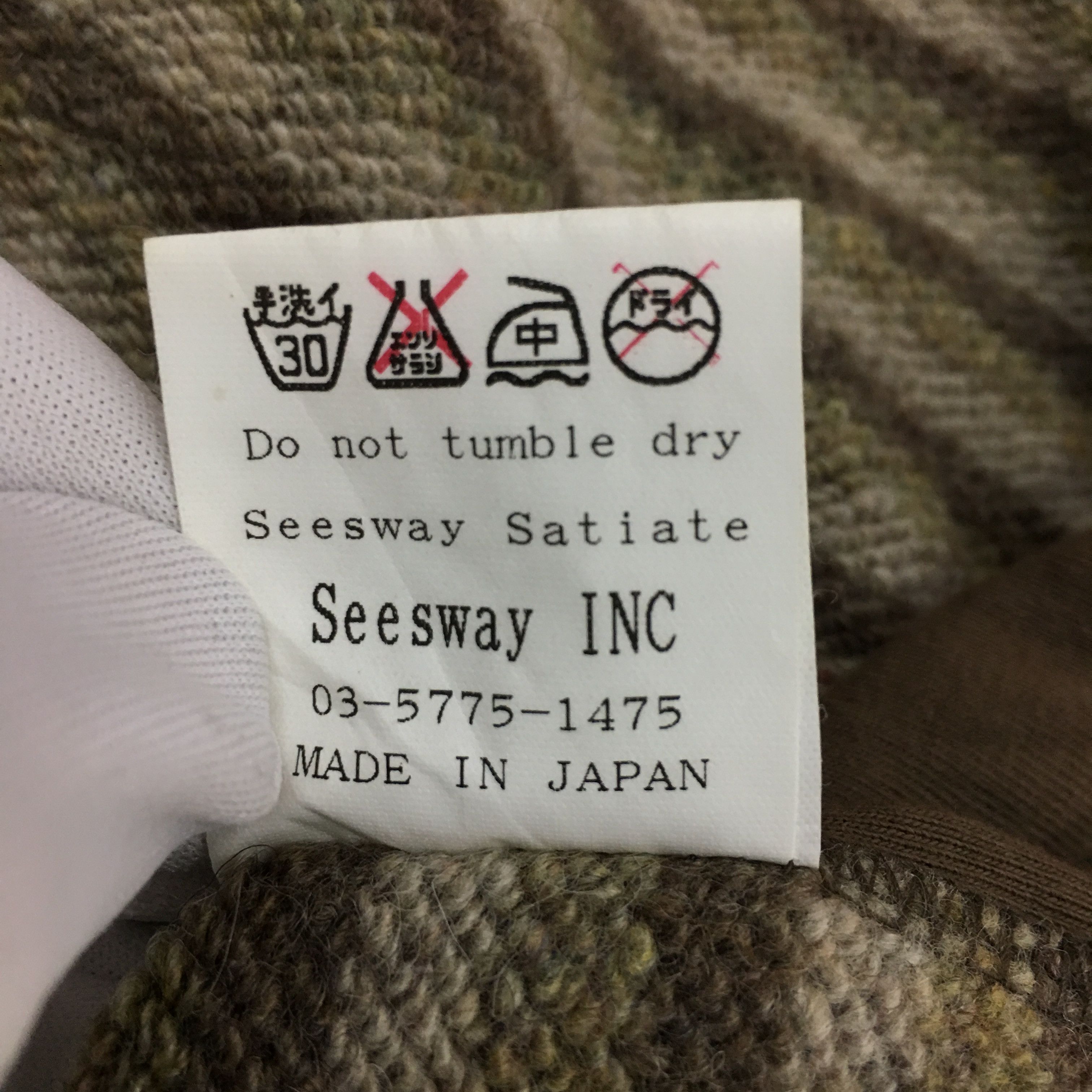 Vintage Vtg SEESWAY SATIATE Made In Japan Sweatshirt Sweater Size US L / EU 52-54 / 3 - 11 Thumbnail
