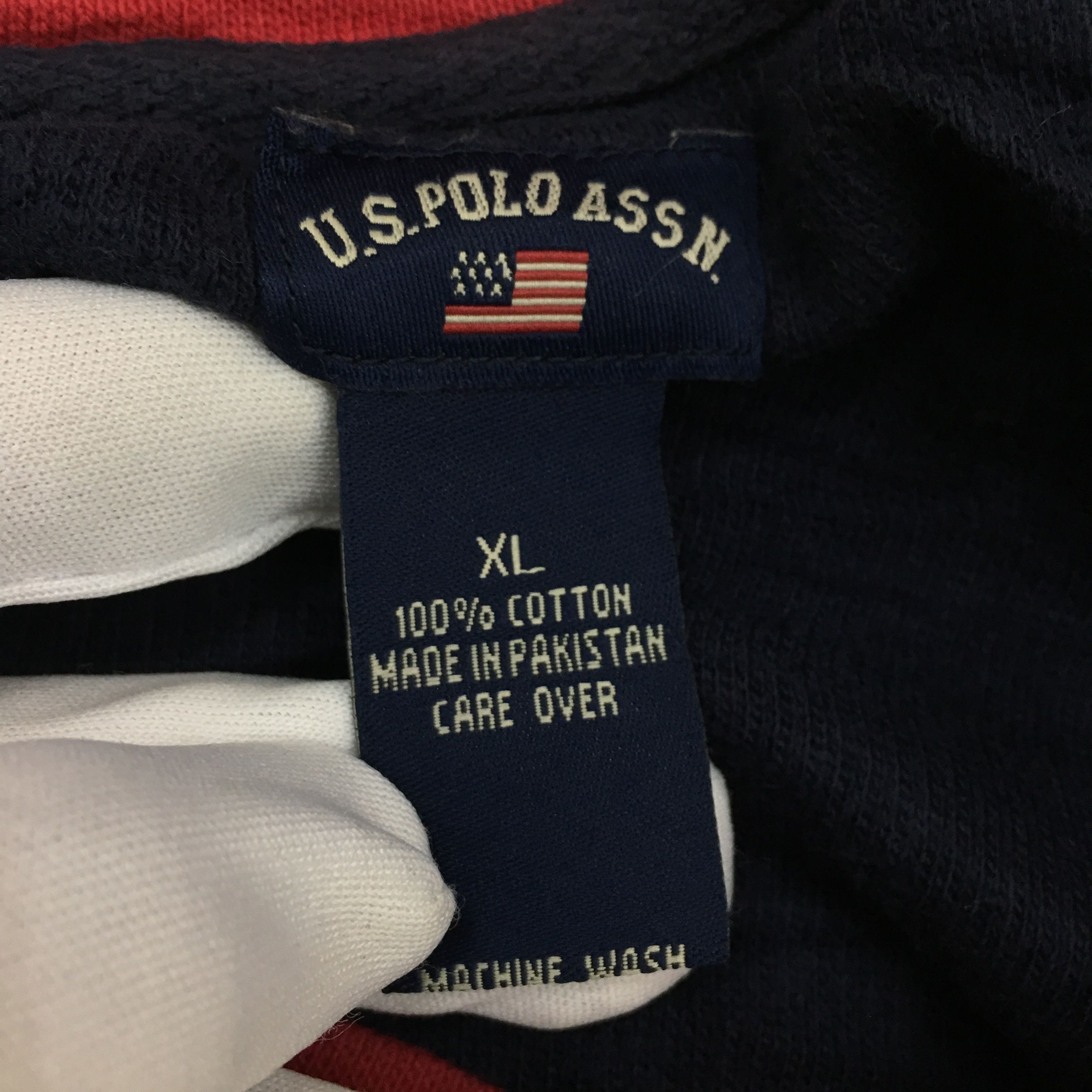 U.S. Polo Assn. × Vintage Vtg U.S. POLO ASSN. Rugby Crest Logo Sweatshirt Sweater Size US XL / EU 56 / 4 - 8 Thumbnail