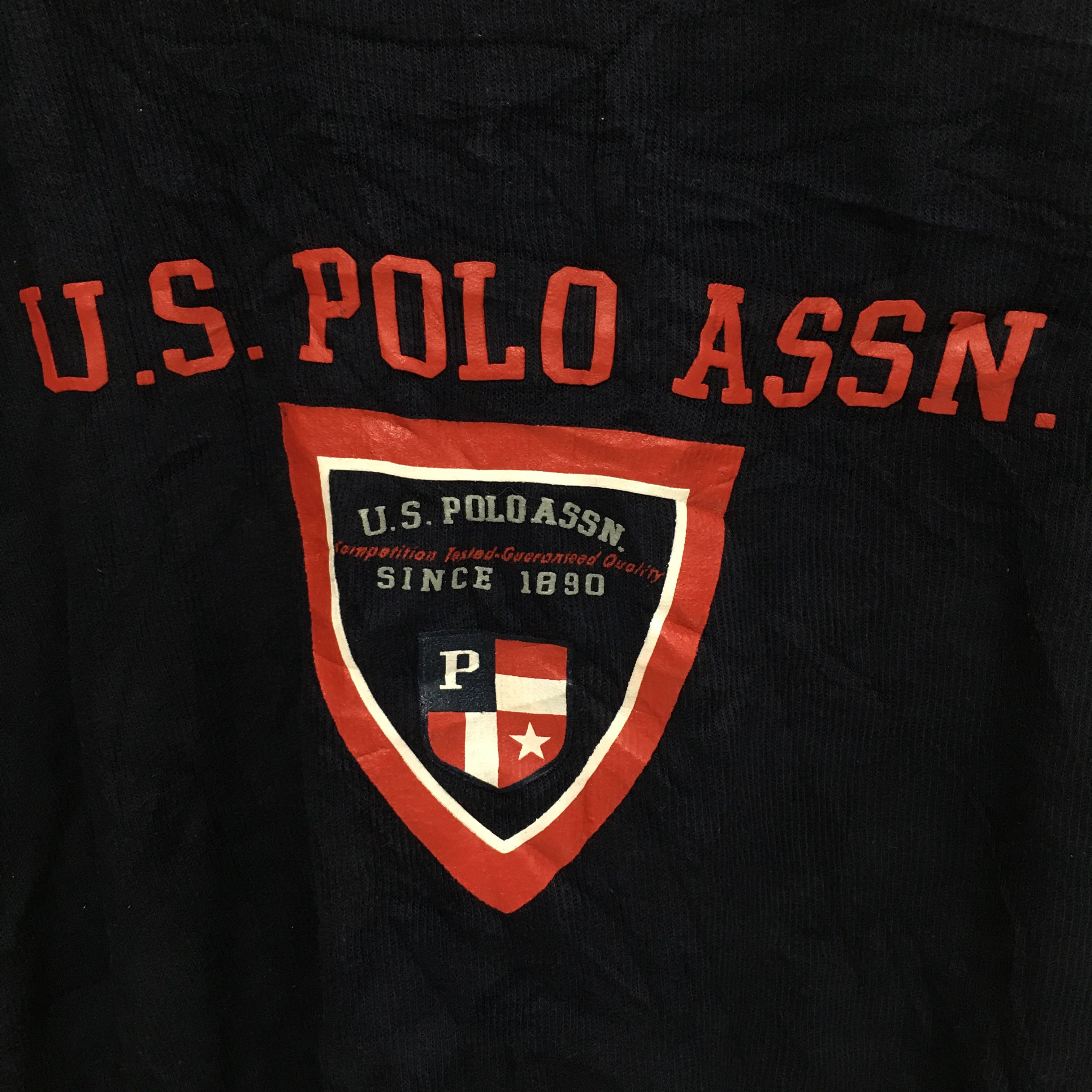 U.S. Polo Assn. × Vintage Vtg U.S. POLO ASSN. Rugby Crest Logo Sweatshirt Sweater Size US XL / EU 56 / 4 - 3 Thumbnail