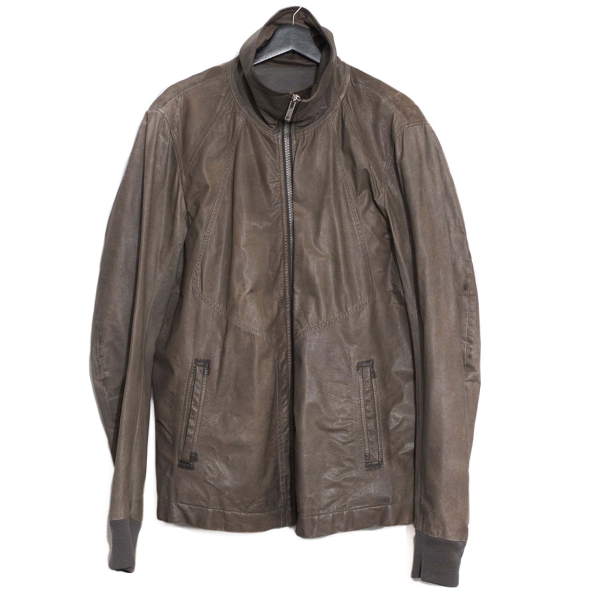 Rick Owens FW18 'SISYPHUS' LCW Intarsia Leather Jacket | Grailed
