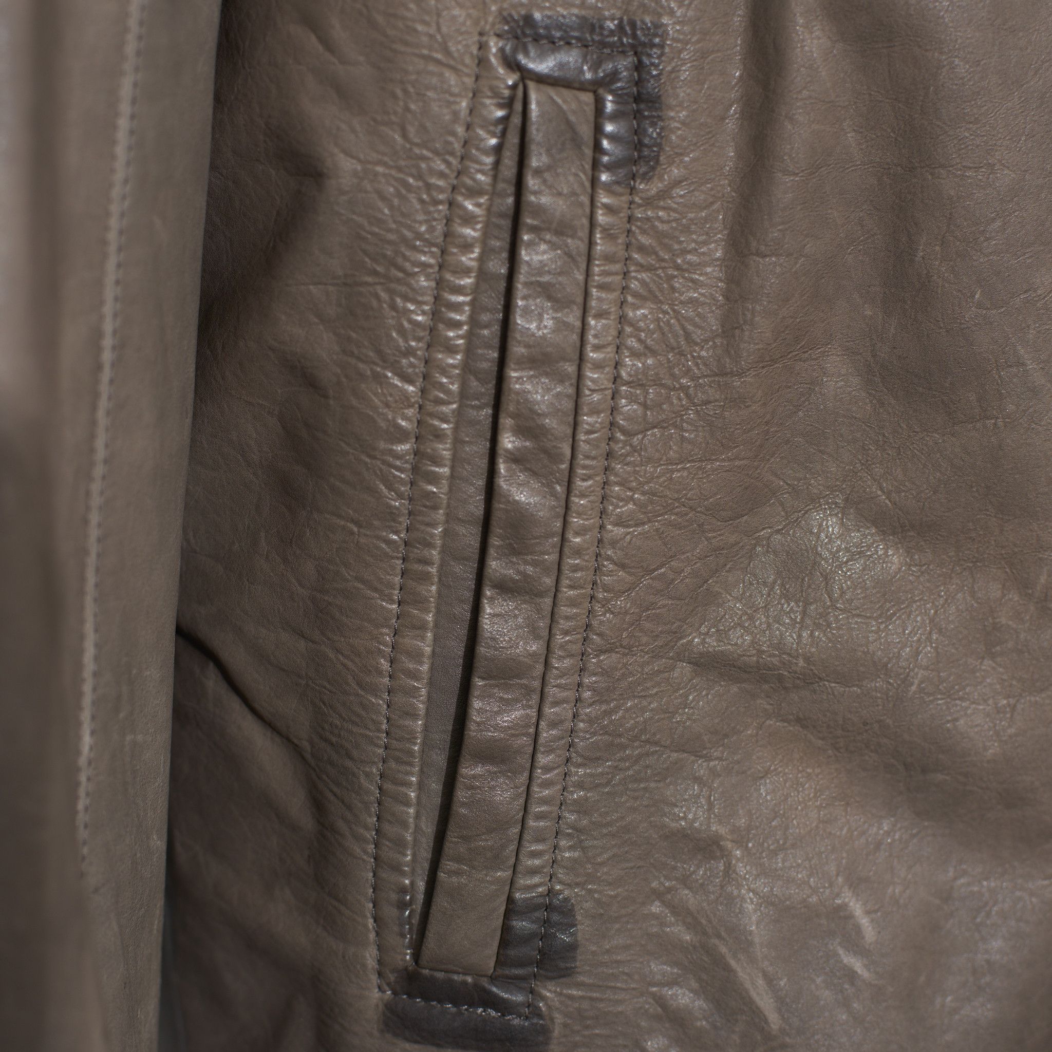 Rick Owens Rick Owens Intarsia Leather Jacket Size XL Size US XL / EU 56 / 4 - 5 Thumbnail