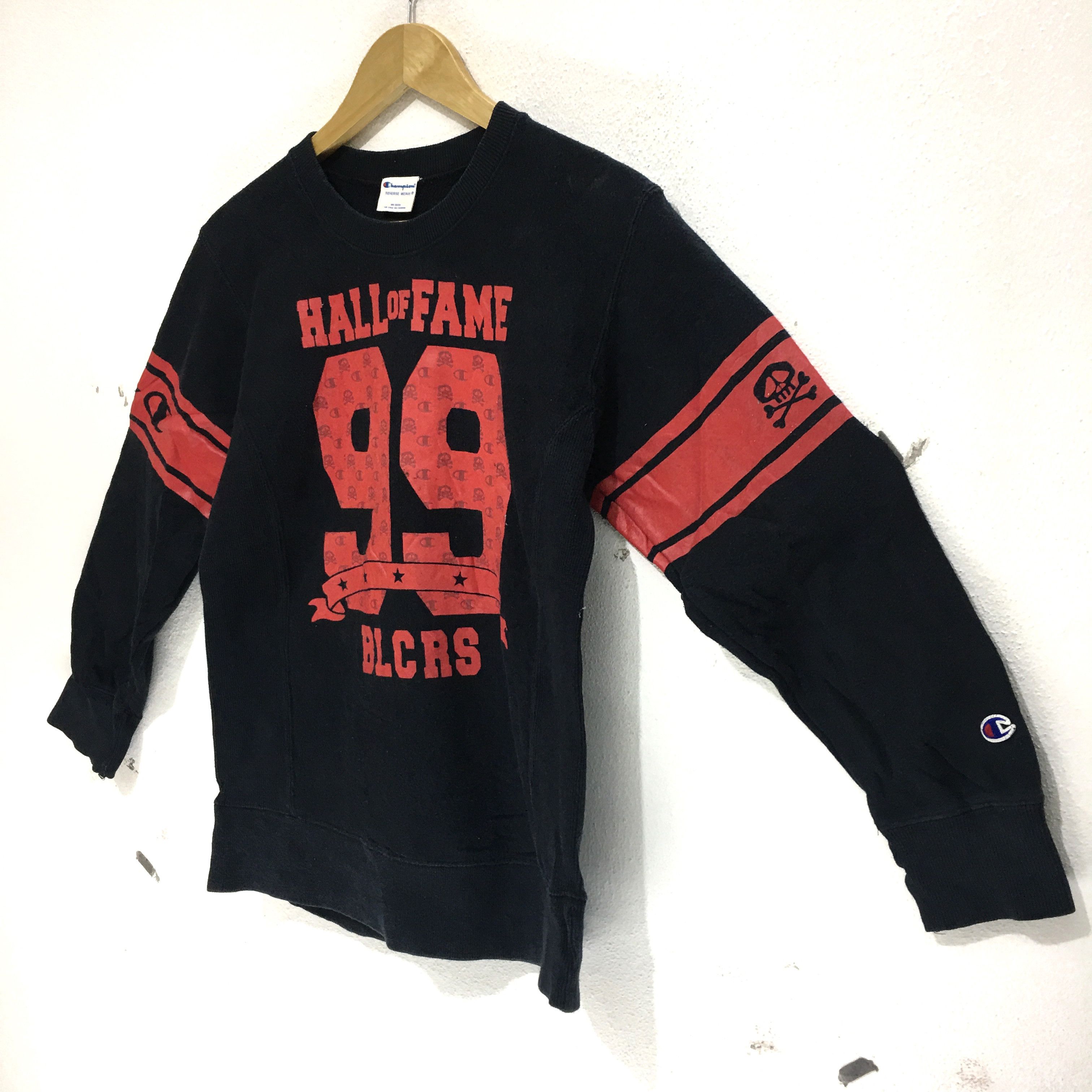 Champion Vtg CHAMPION Spell Out Hall Of Fame 99 Sweatshirt Sweater Size M / US 6-8 / IT 42-44 - 5 Thumbnail