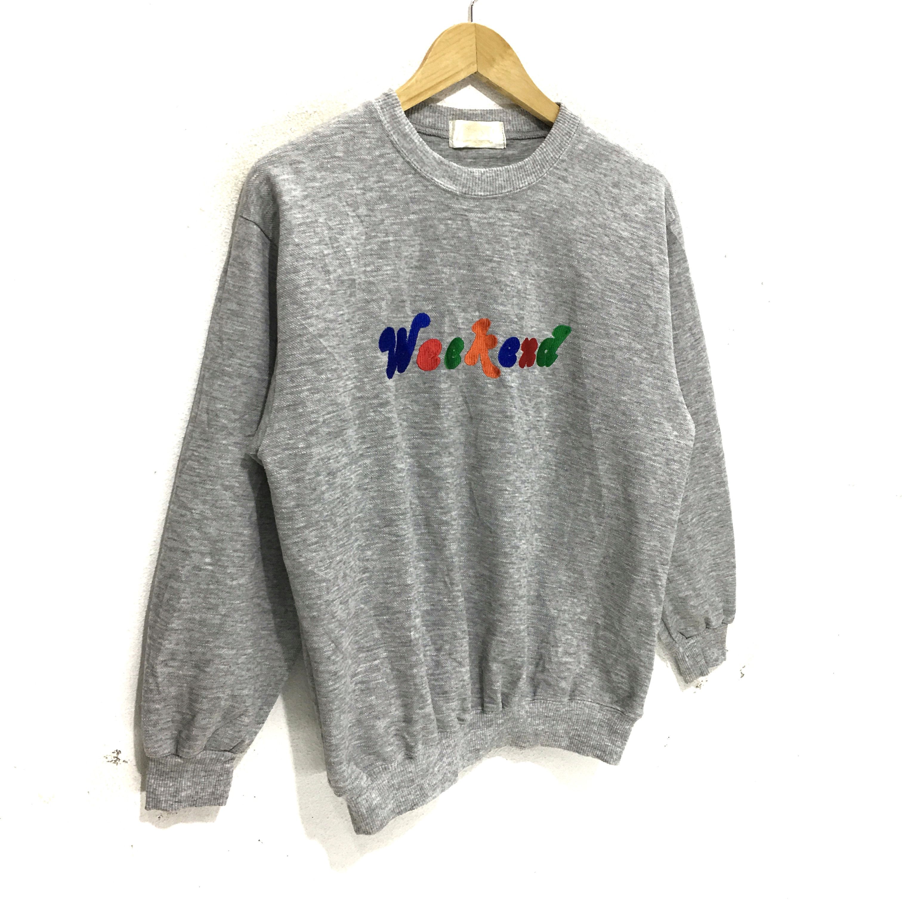 Vintage Vtg O JENNY WEEKEND Rainbow Box Logo Sweatshirt Sweater Size L / US 10 / IT 46 - 3 Thumbnail