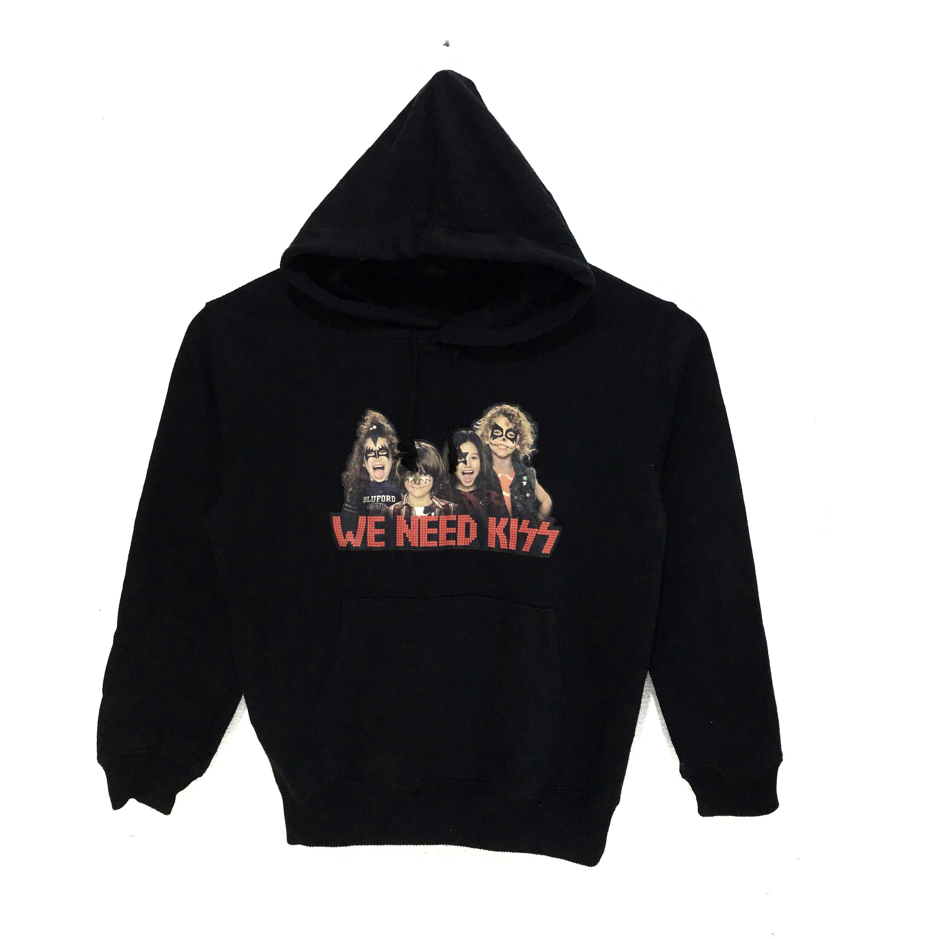 Band Tees × KISS Vtg KISS Band Tour Music Concert Hoodie Sweatshirt Sweater Size XS / US 0-2 / IT 36-38 - 1 Thumbnail