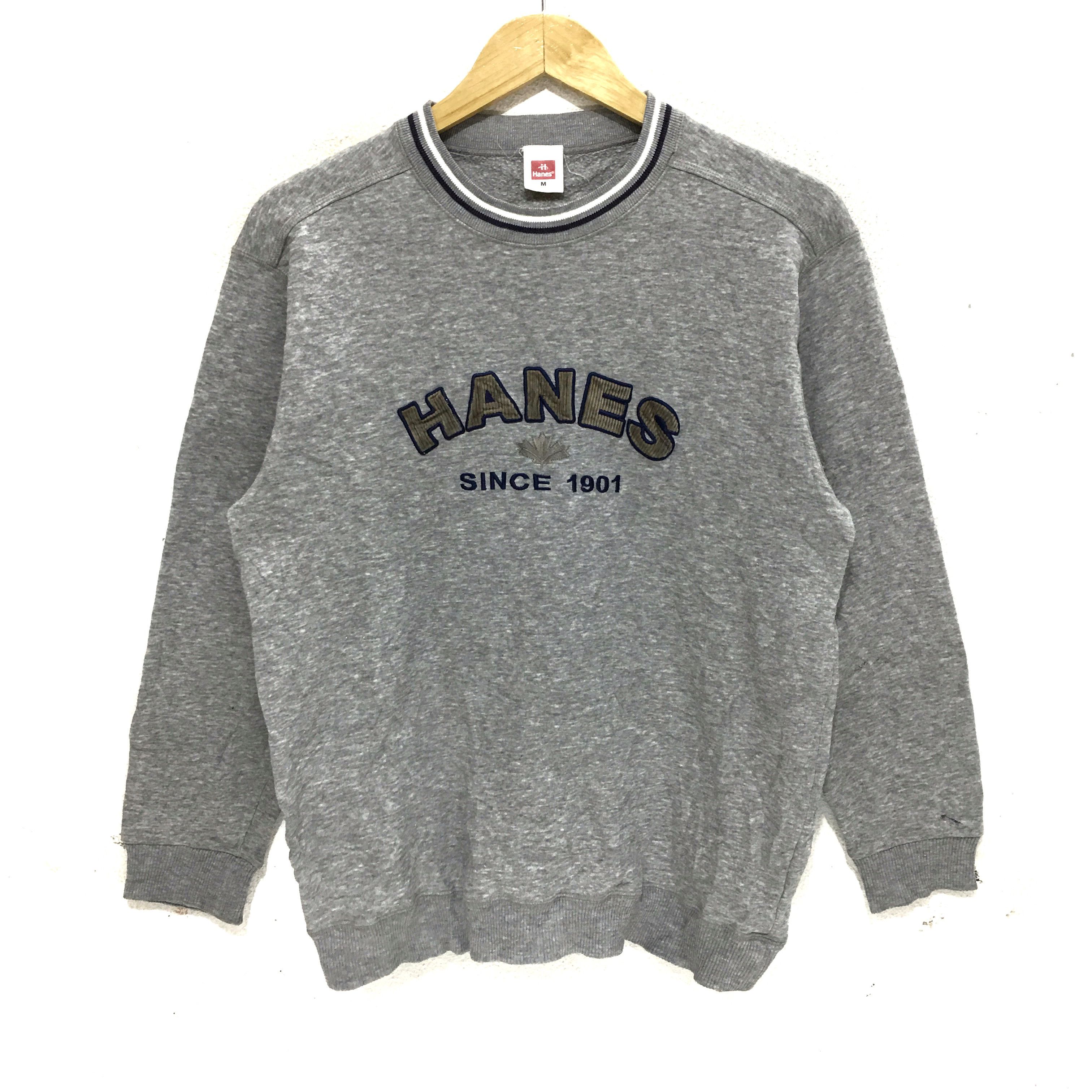 Hanes × Vintage Vtg HANES North Carolina USA Sweatshirt Big Logo Sweater Size M / US 6-8 / IT 42-44 - 1 Thumbnail