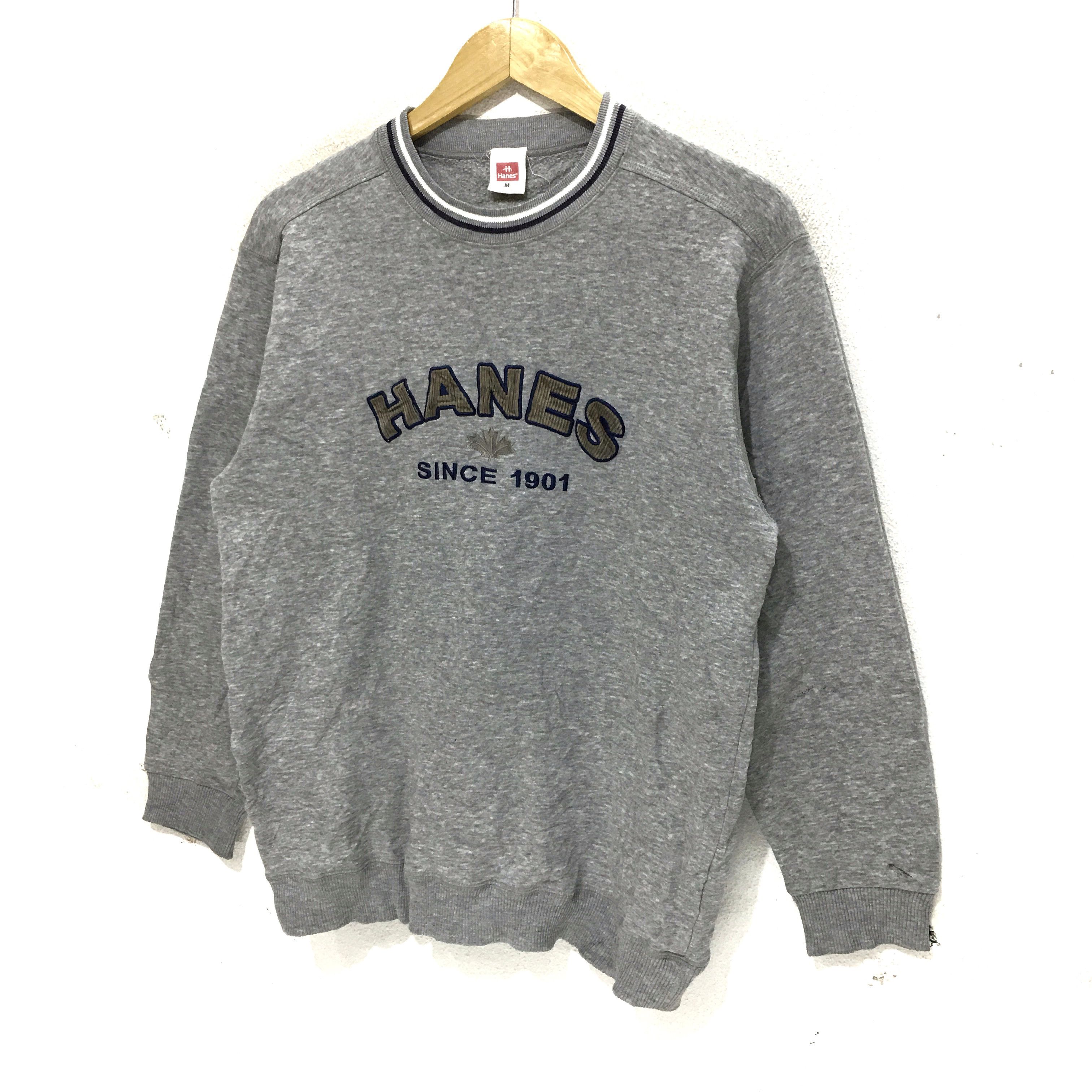 Hanes × Vintage Vtg HANES North Carolina USA Sweatshirt Big Logo Sweater Size M / US 6-8 / IT 42-44 - 4 Thumbnail