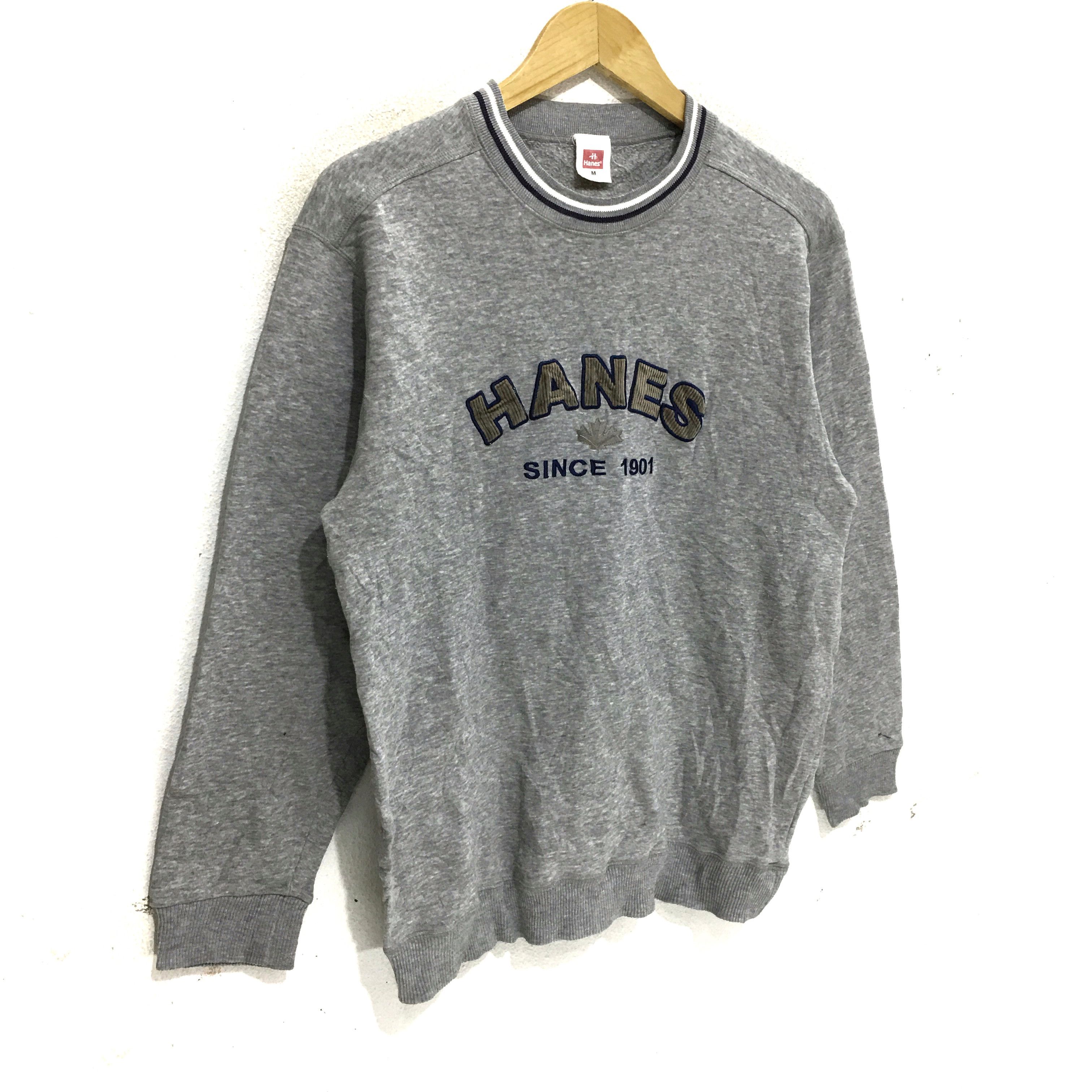 Hanes × Vintage Vtg HANES North Carolina USA Sweatshirt Big Logo Sweater Size M / US 6-8 / IT 42-44 - 3 Thumbnail