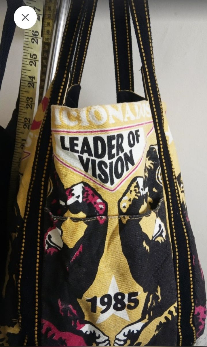 Vintage 1985 Music Aficionados Leader In Vision Ape Tote Bag Size ONE SIZE - 2 Thumbnail