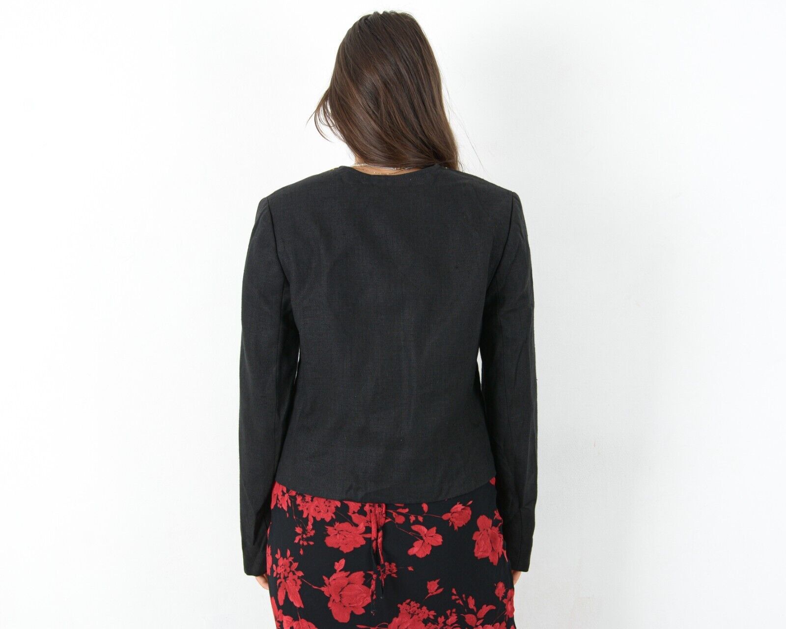 Other × Vintage STEINBOCK Linen Floral Trachten Blazer Jacket Austrian Size M / US 6-8 / IT 42-44 - 4 Thumbnail