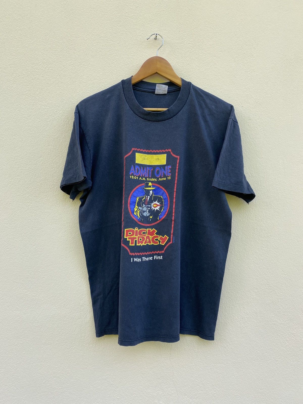Vintage Vintage 90s Dick Tracy Horror Action Movie Shirt Size US L / EU 52-54 / 3 - 1 Thumbnail