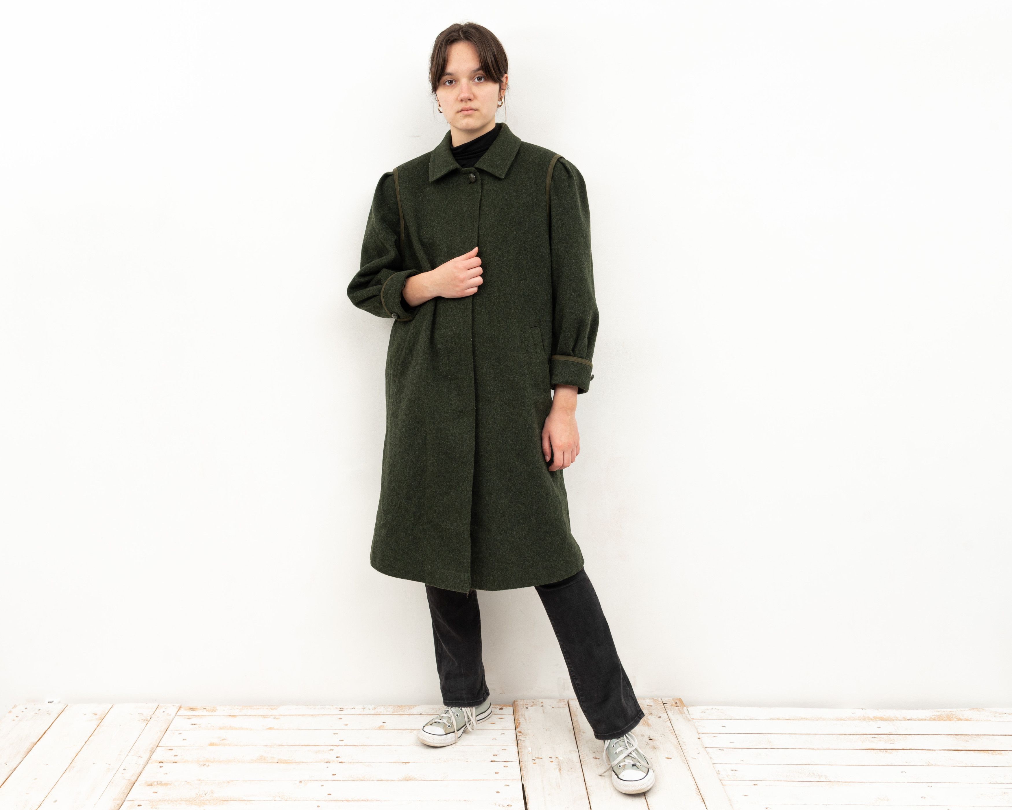 Vintage UK 16 Echter Loden US 12 Wool EU 44 Over Coat Long Jacket Grailed