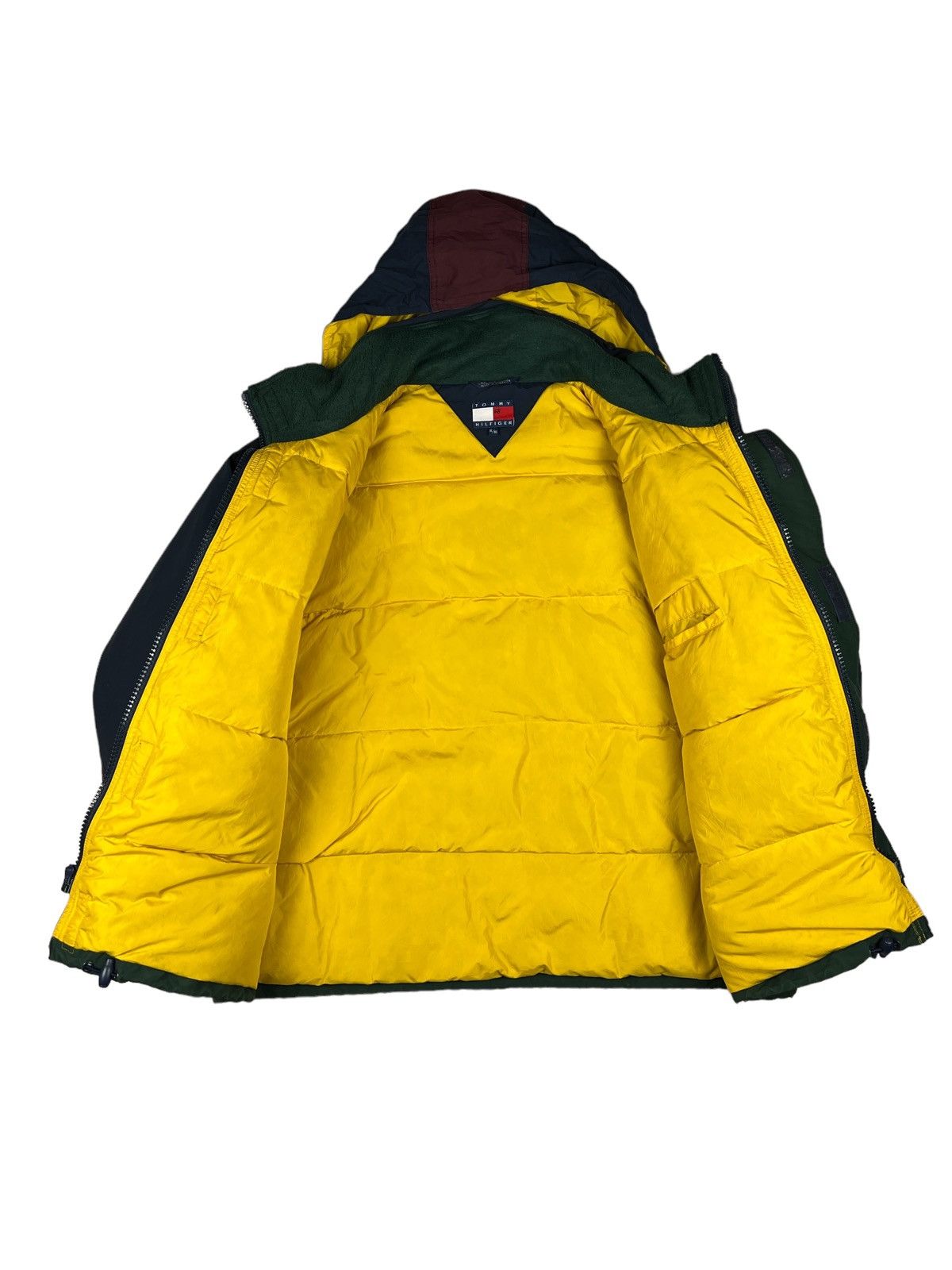 Tommy Hilfiger Vintage 90s Tommy Hilfiger Colour Block Tactical Down Jacket Size US XL / EU 56 / 4 - 10 Thumbnail
