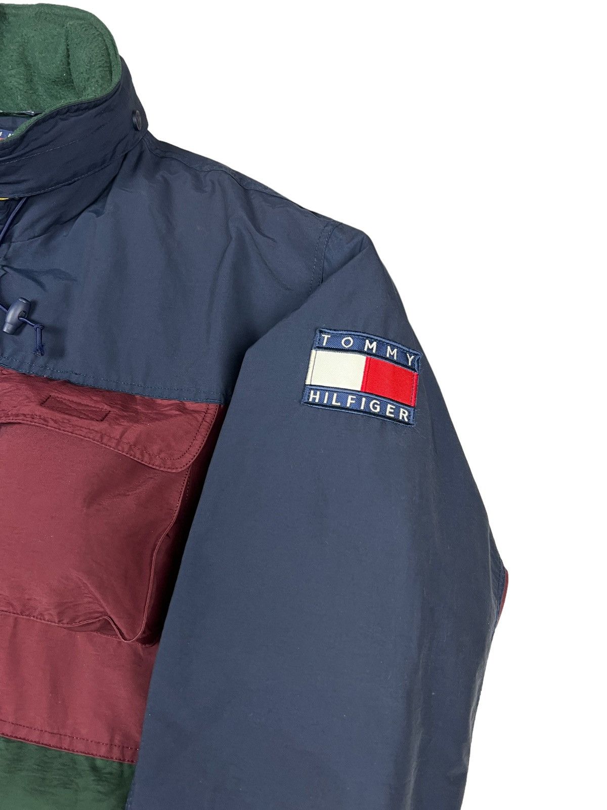 Tommy Hilfiger Vintage 90s Tommy Hilfiger Colour Block Tactical Down Jacket Size US XL / EU 56 / 4 - 2 Thumbnail