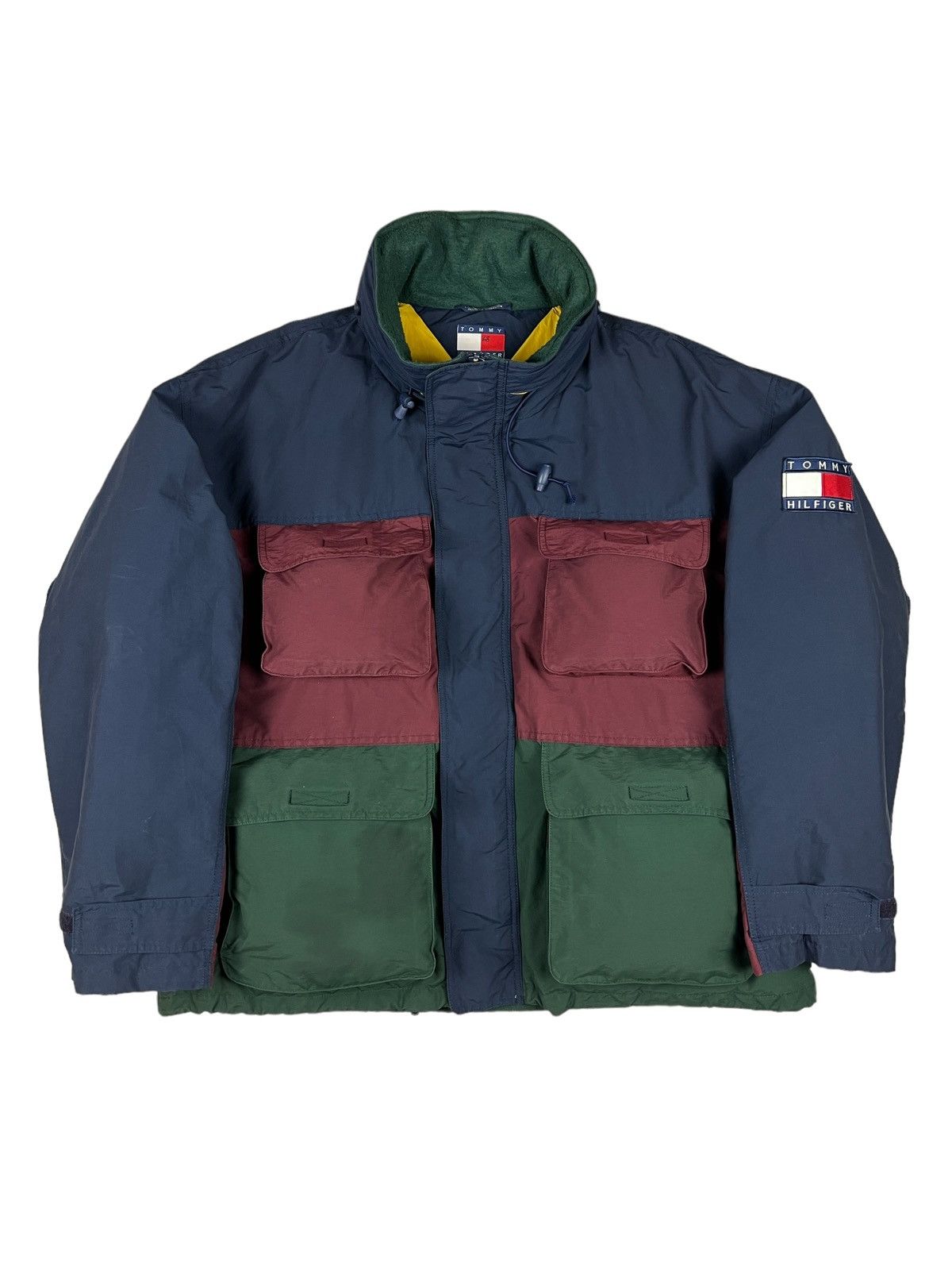 Tommy Hilfiger Vintage 90s Tommy Hilfiger Colour Block Tactical Down Jacket Size US XL / EU 56 / 4 - 7 Thumbnail