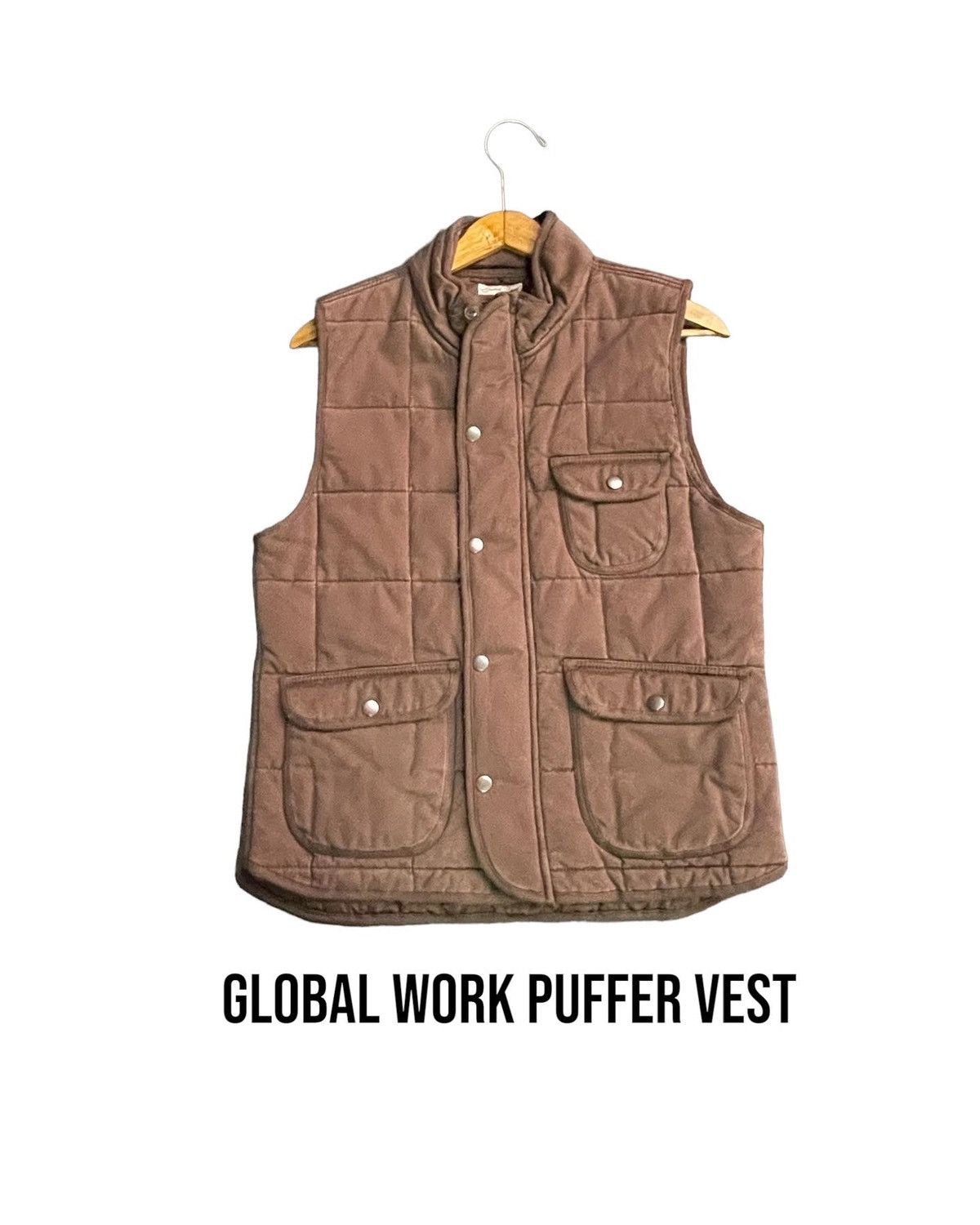 Global Work Japan Global Work Quilted Puffer Vest Size US M / EU 48-50 / 2 - 1 Thumbnail