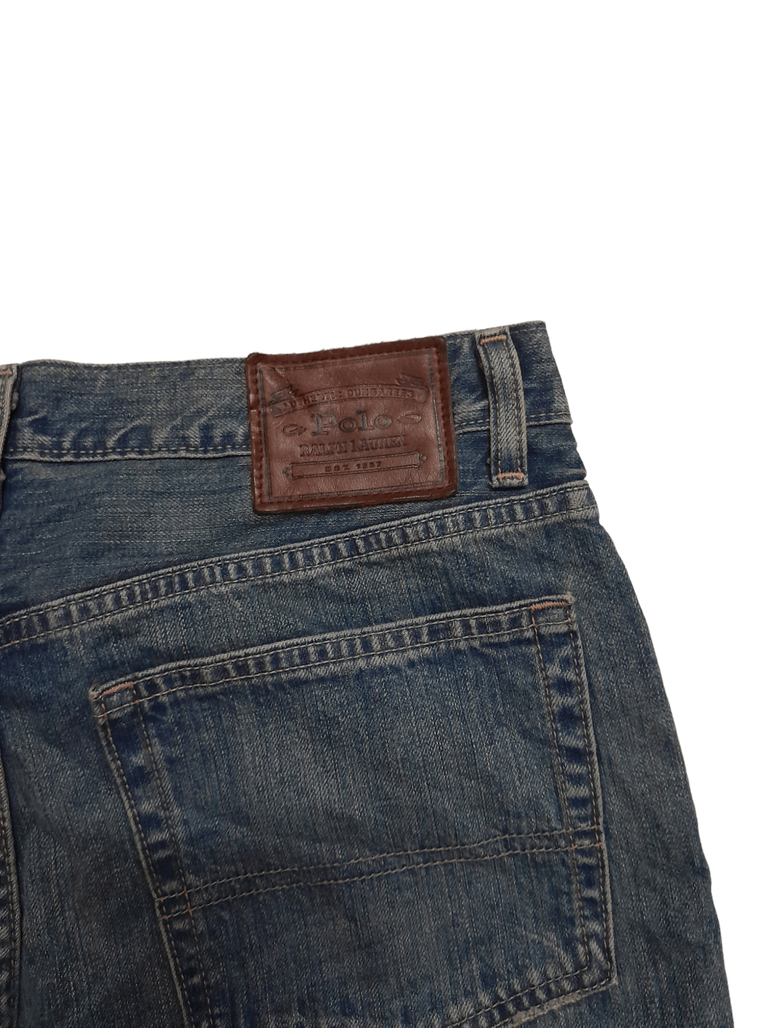 Polo Ralph Lauren Polo Ralph Lauren vtg Worn Washed Denim (E527) Size US 32 / EU 48 - 8 Thumbnail