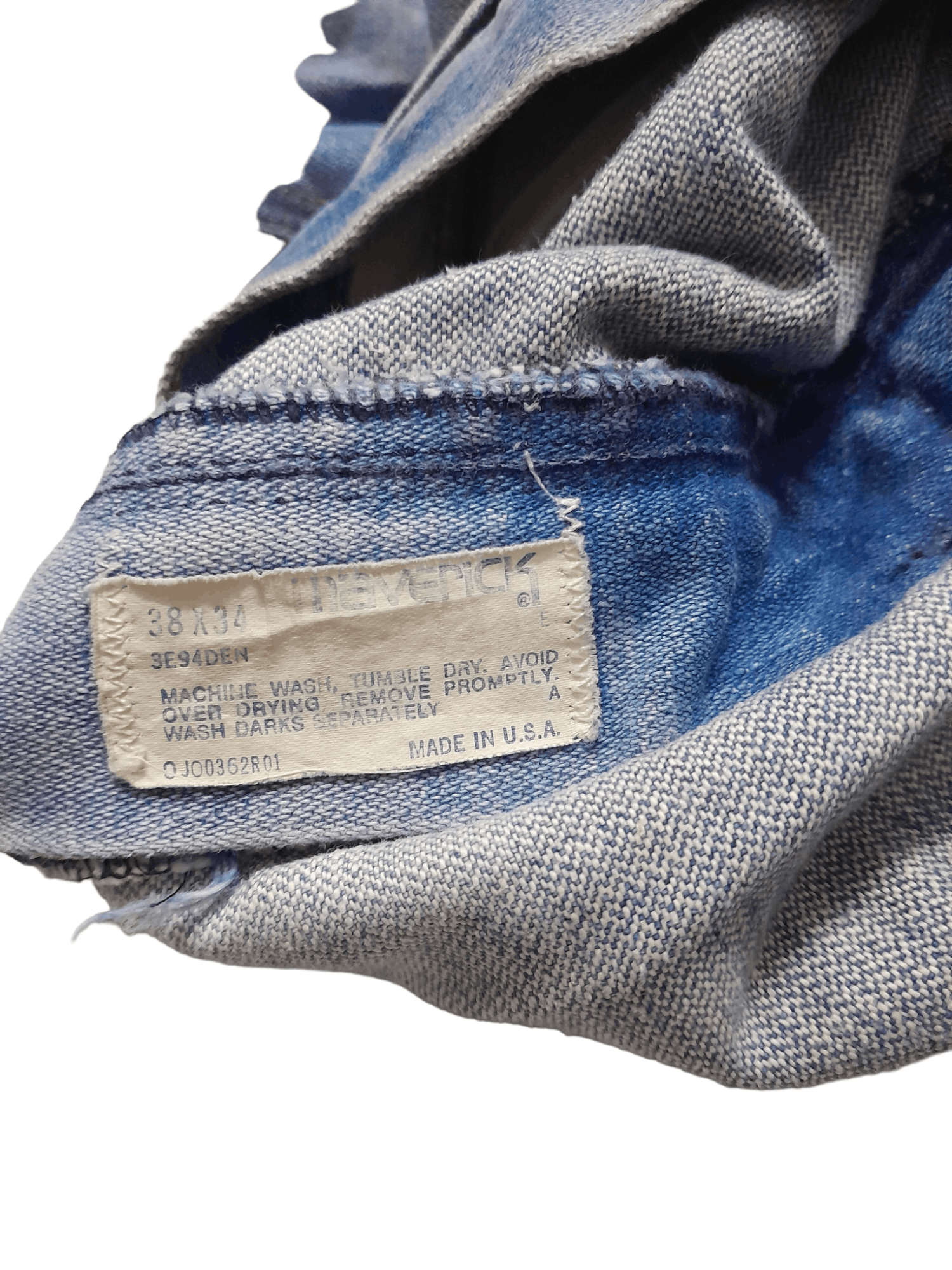 Vintage 60s Maverick Denim USA Made (E528) Size US 35 - 9 Thumbnail